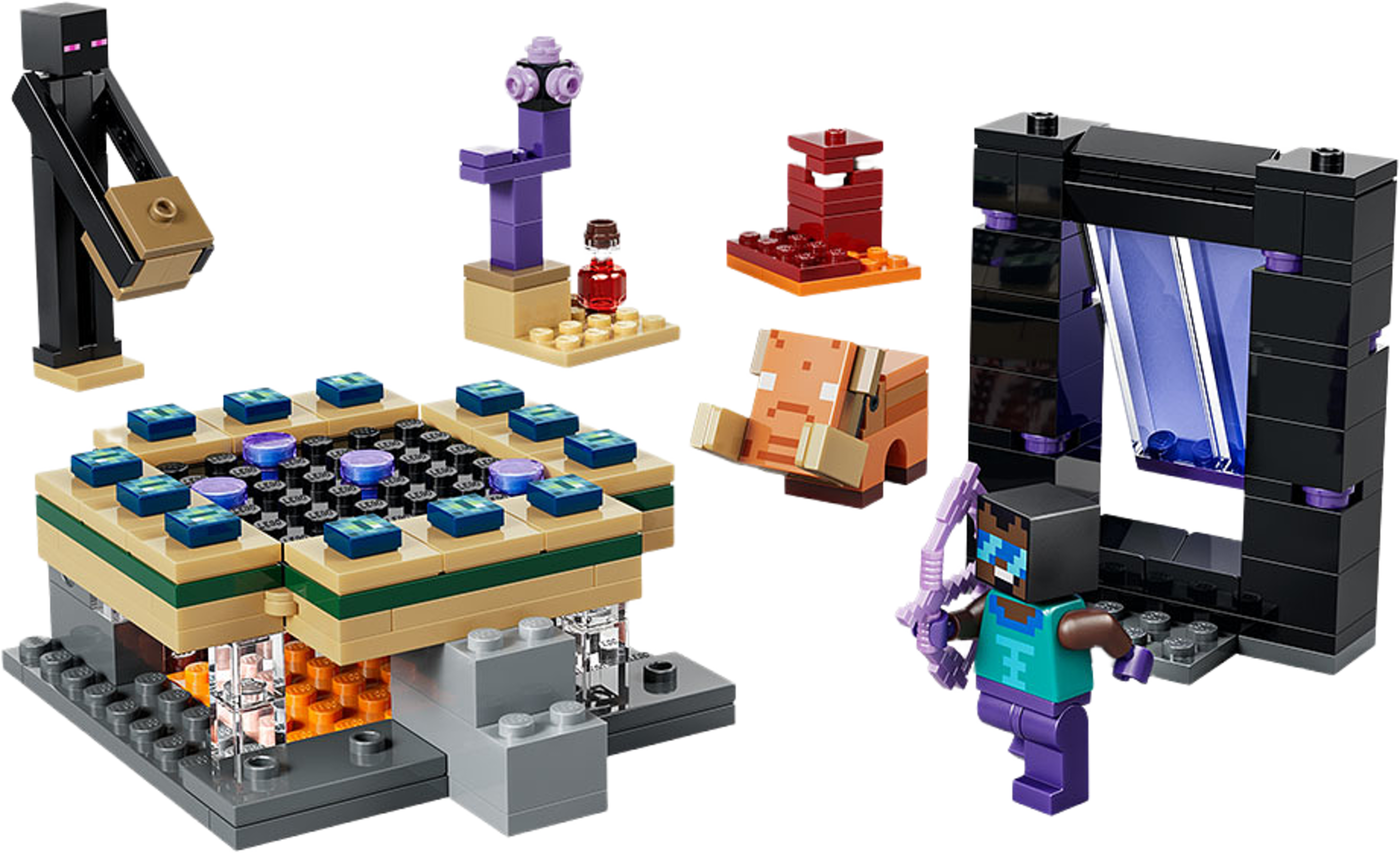 Resa med Nether- och End-portal, från LEGO. Klicka för att öppna bilden i stort format