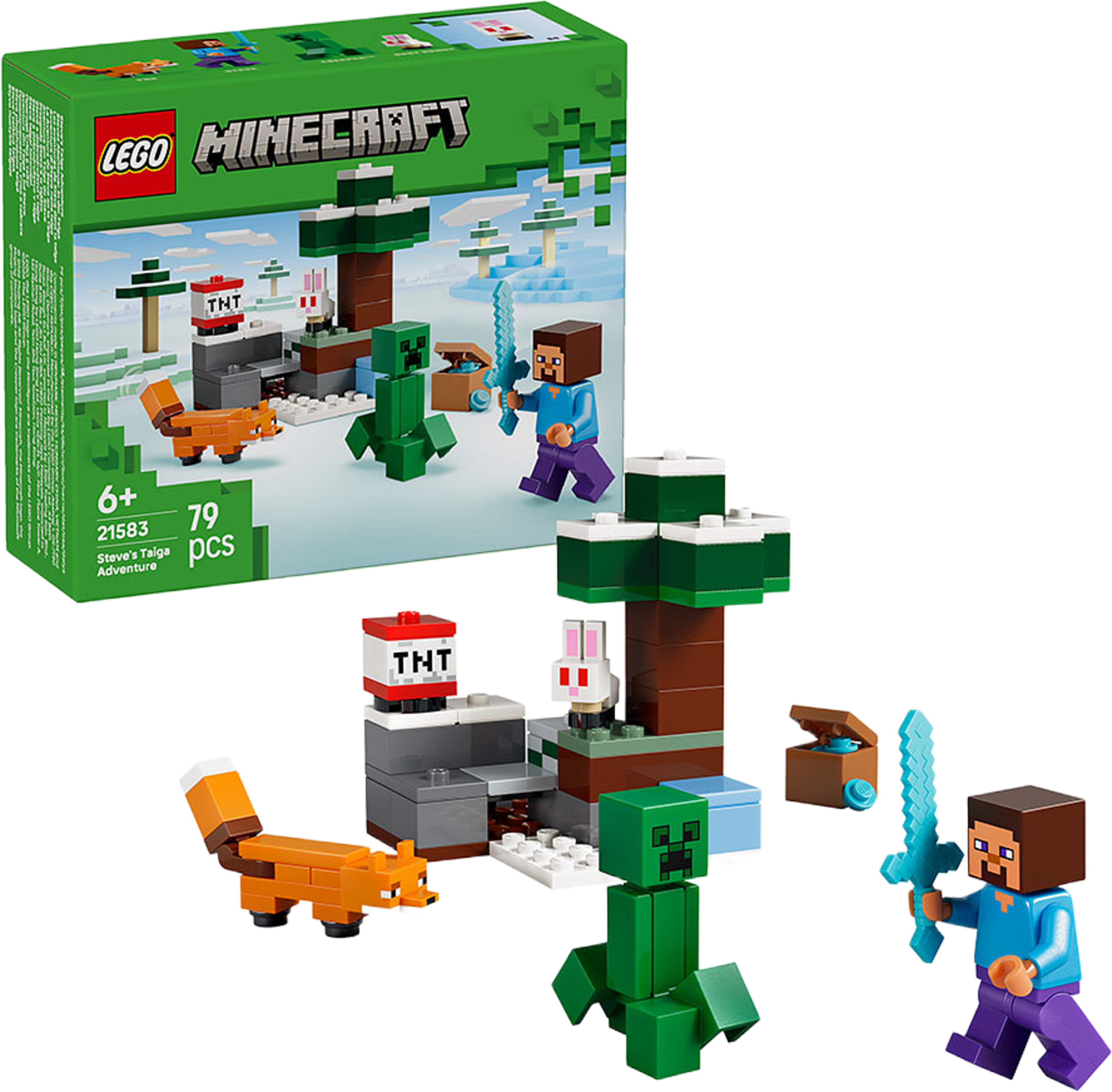 Steves taigaäventyr, från LEGO. Klicka för att öppna bilden i stort format