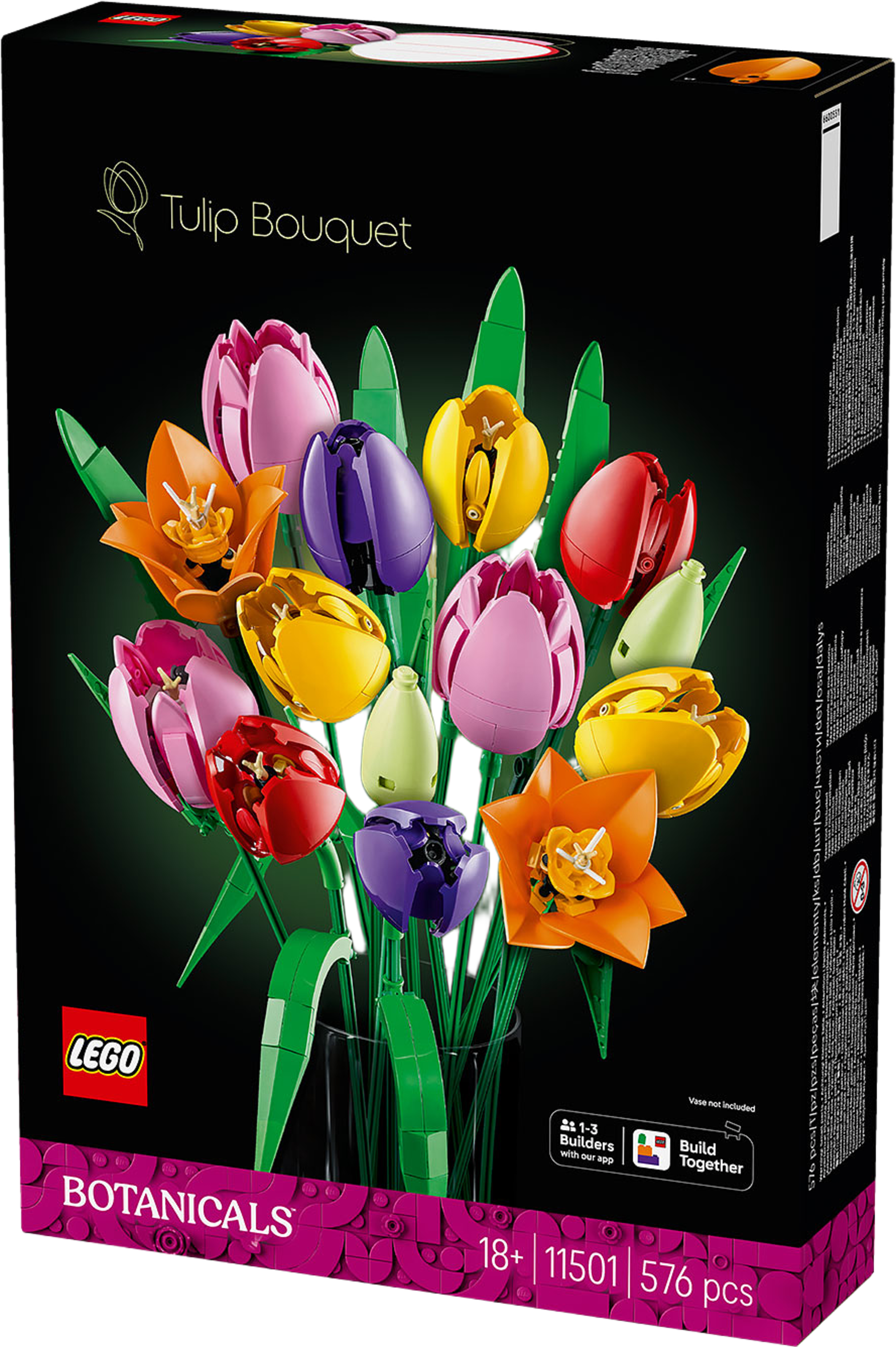 Bukett med tulpaner, från LEGO. Klicka för att öppna bilden i stort format