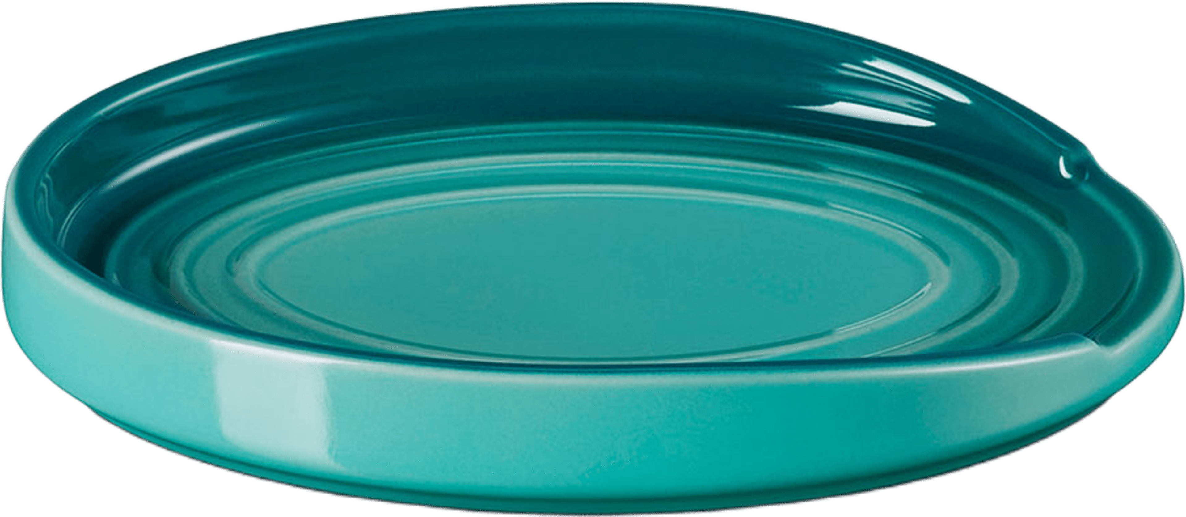 Signature stengods oval grytskedshållare Bleu Riviera, från Le Creuset, i färgen Bleu Riviera. Klicka för att öppna bilden i stort format