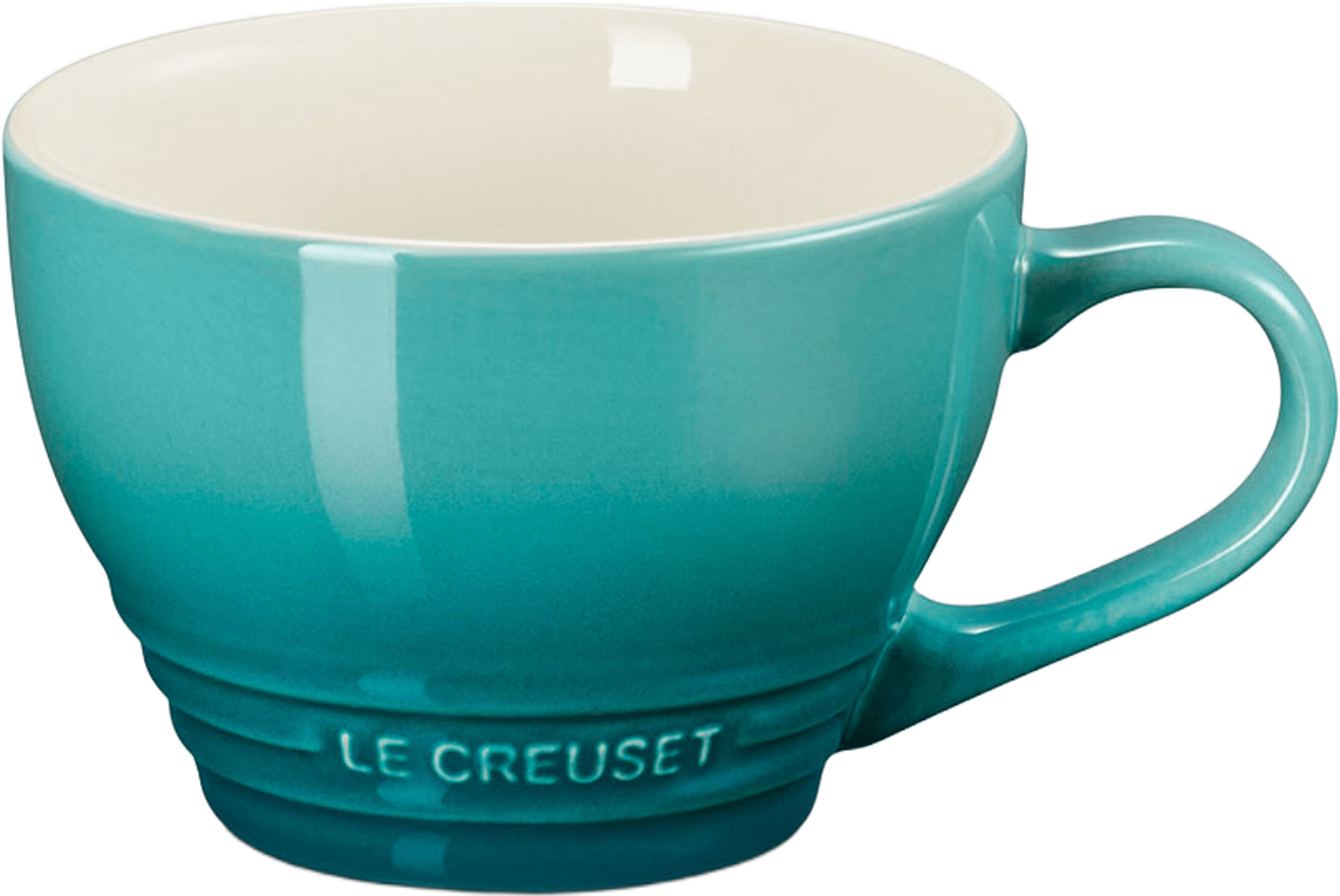 Signature stengods jumbokopp 400ml Bleu Riviera, från Le Creuset, i färgen Bleu Riviera. Klicka för att öppna bilden i stort format