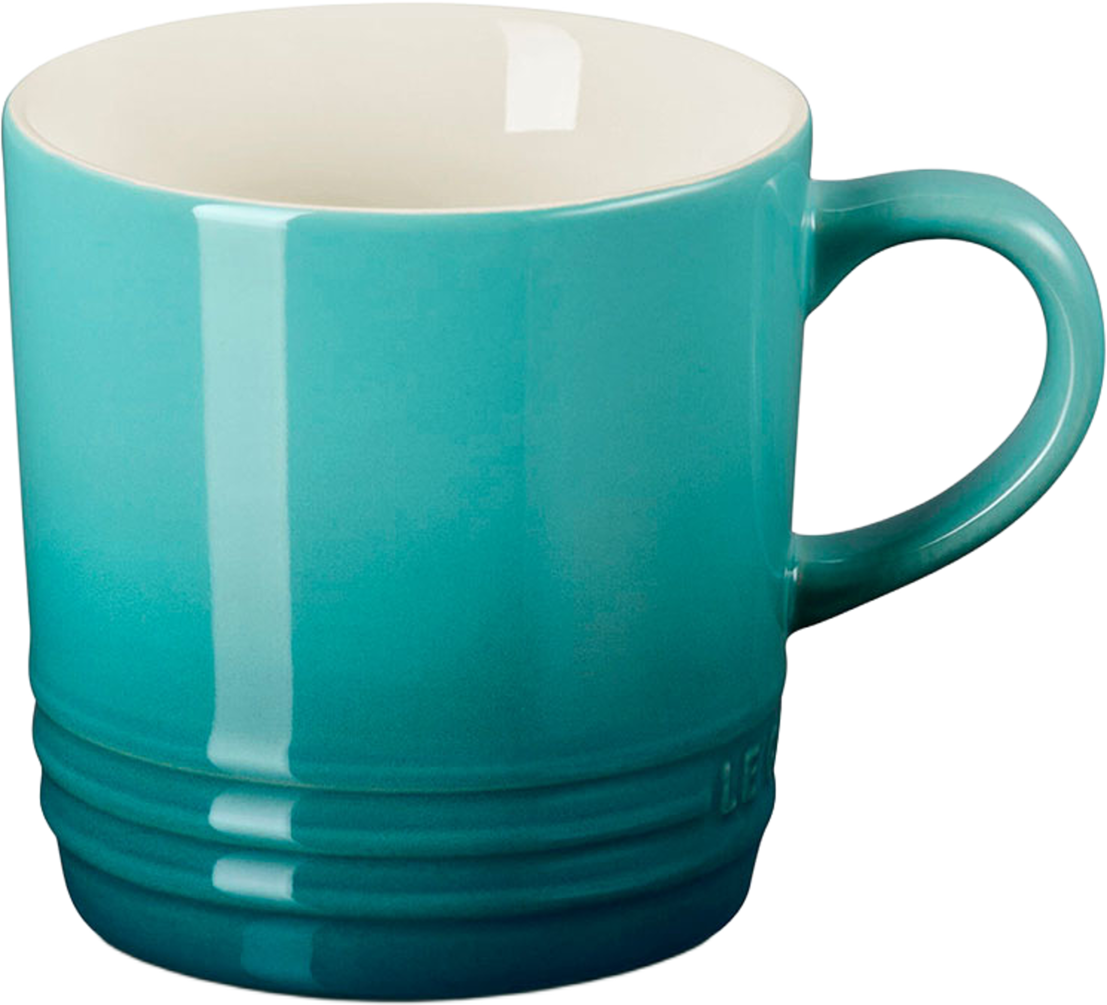 Signature stengods kaffemugg 200ml Bleu Riviera, från Le Creuset, i färgen Bleu Riviera. Klicka för att öppna bilden i stort format