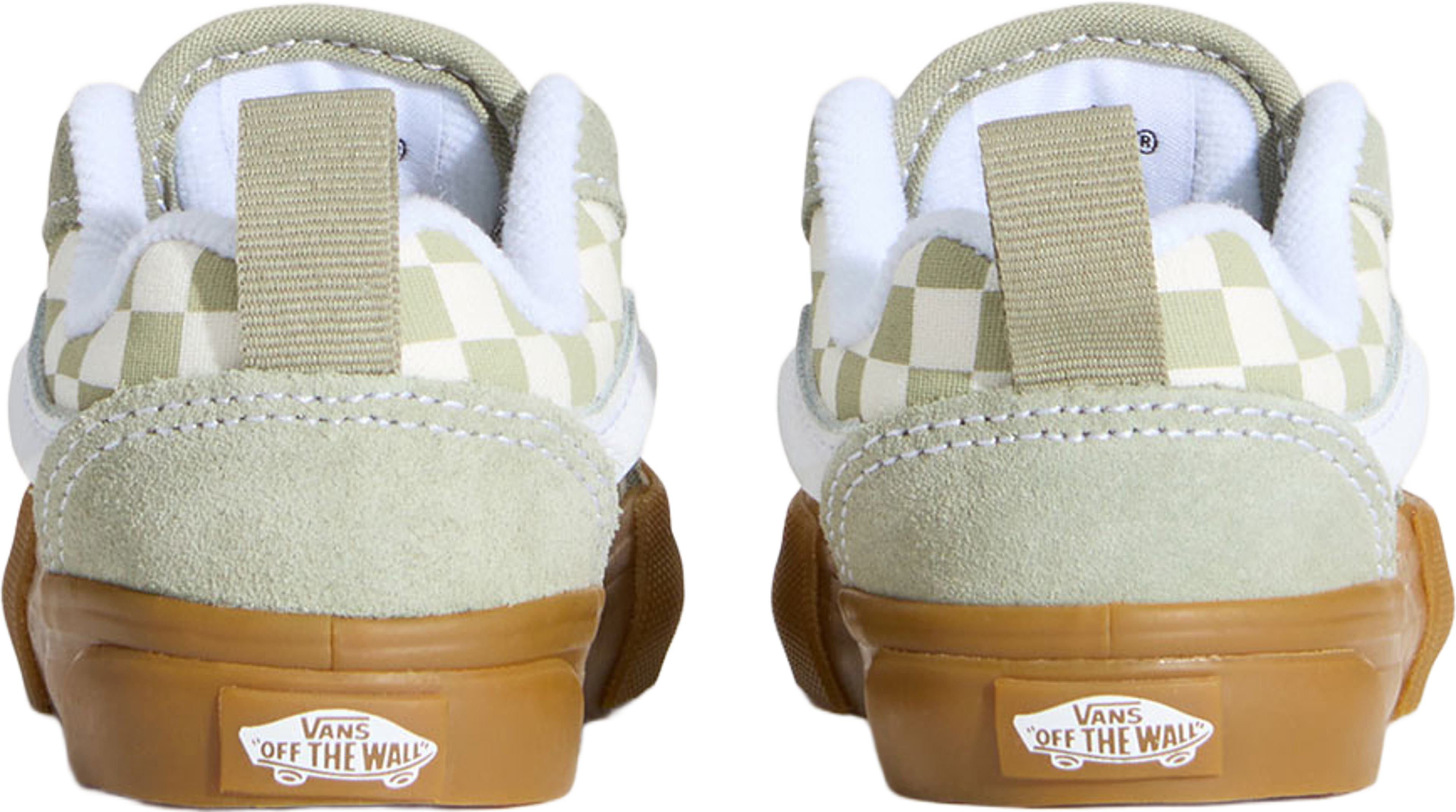 Knu Skool, från Vans, i färgen Soft Sage, Gum. Klicka för att öppna bilden i stort format