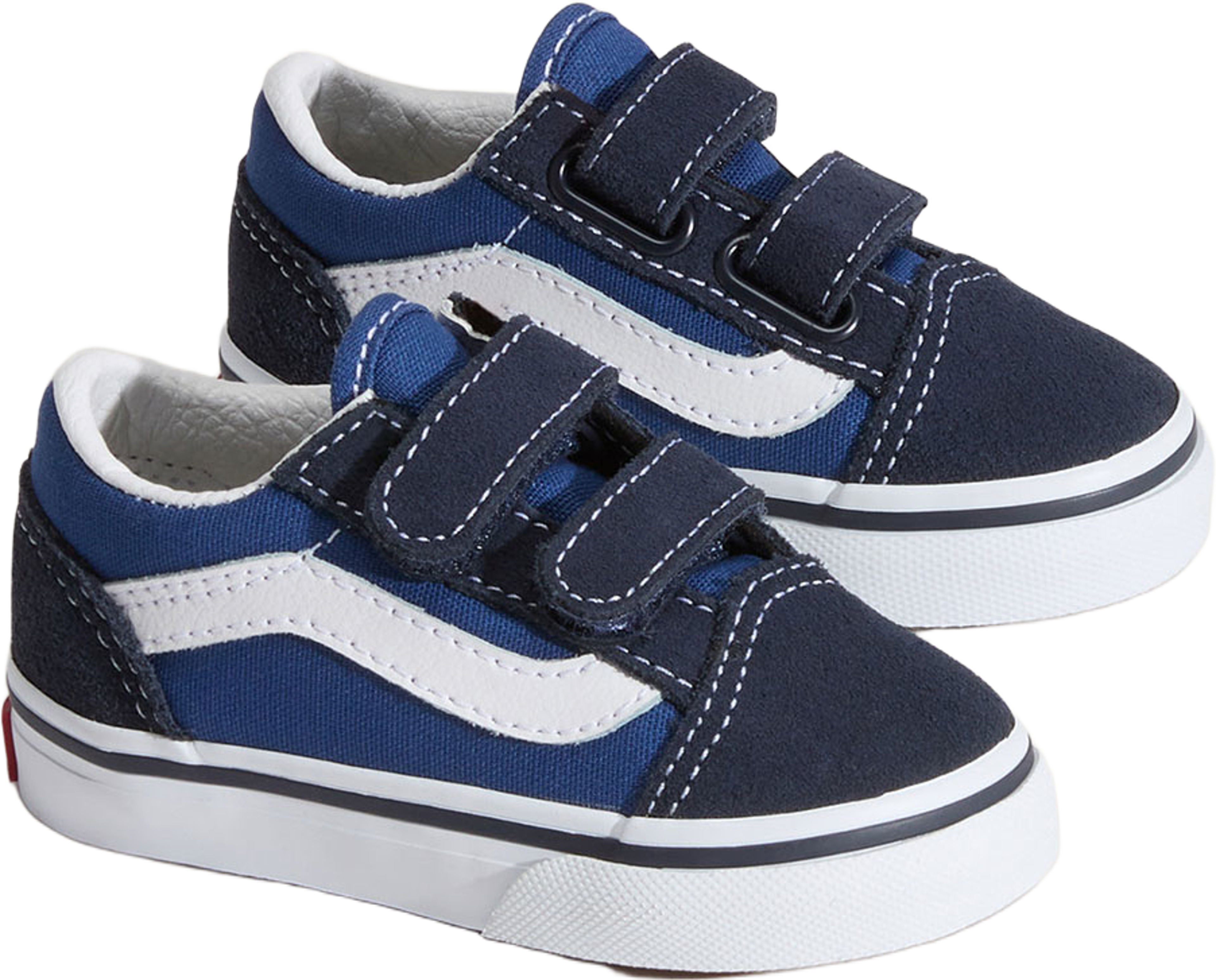 Old Skool V, från Vans, i färgen Navy/True White. Klicka för att öppna bilden i stort format