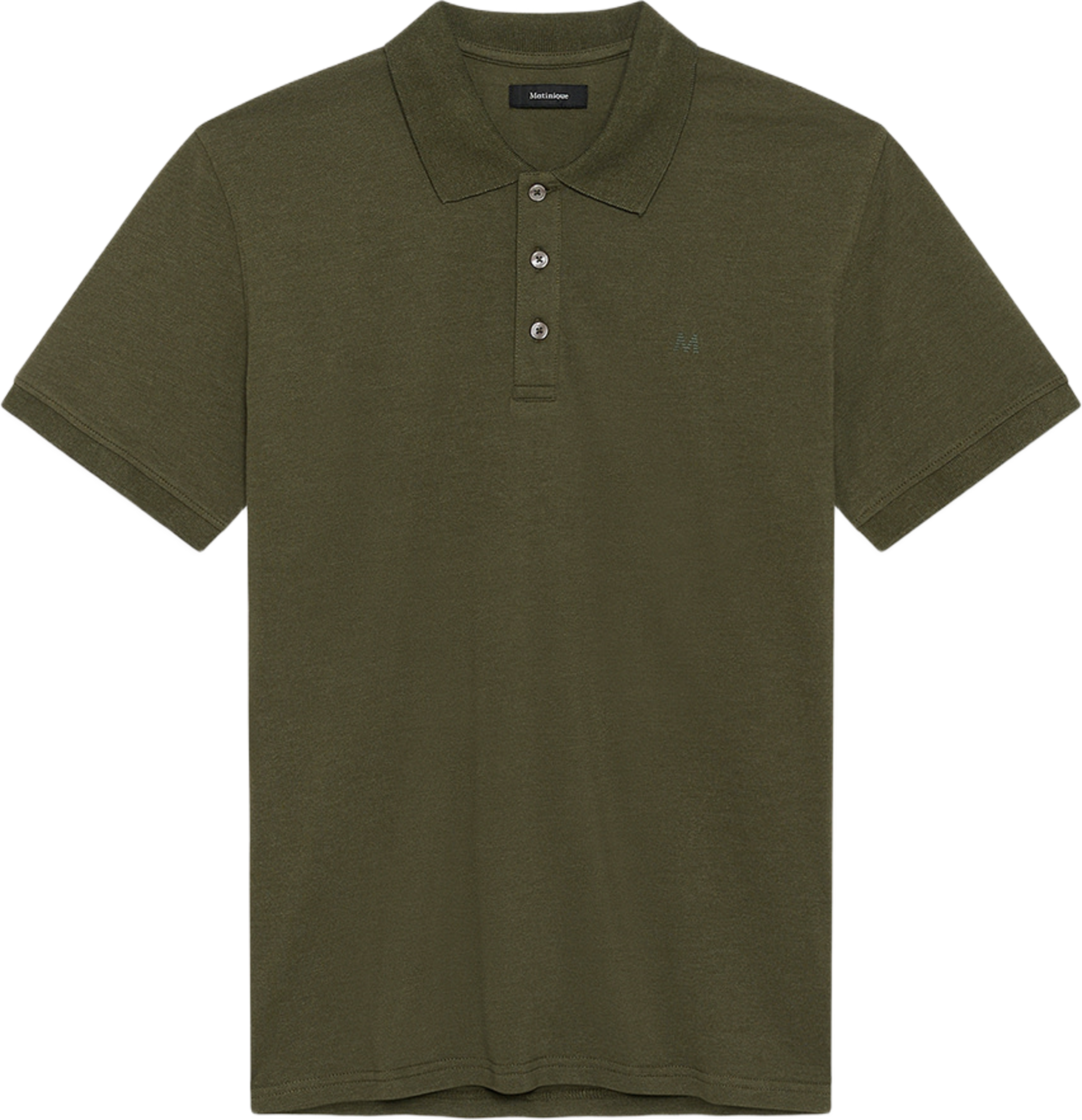 MApoleo Melange Poloshirt, från Matinique, i färgen Olive Night. Klicka för att öppna bilden i stort format