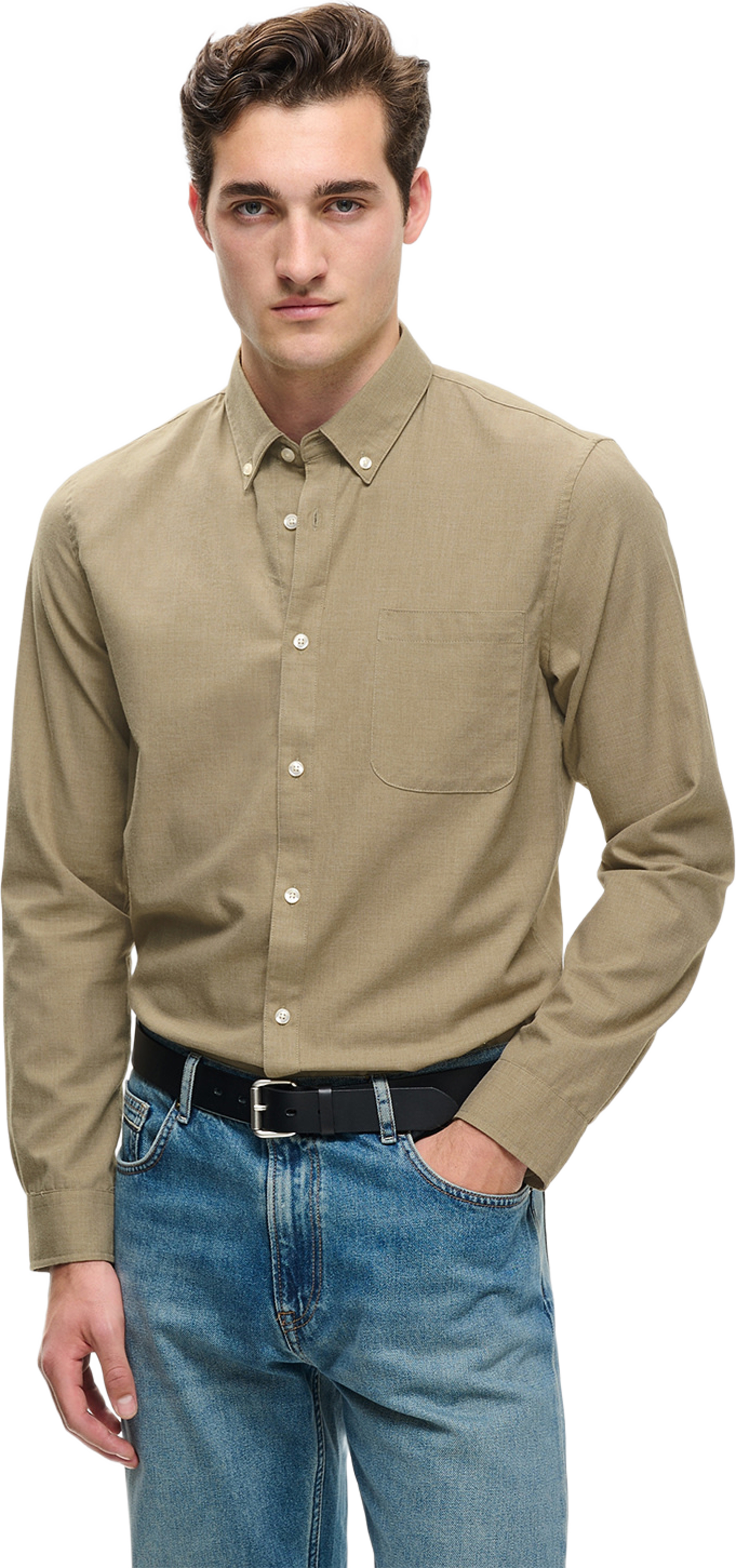 MAtrostol Shirt, från Matinique, i färgen Silver Sage. Klicka för att öppna bilden i stort format