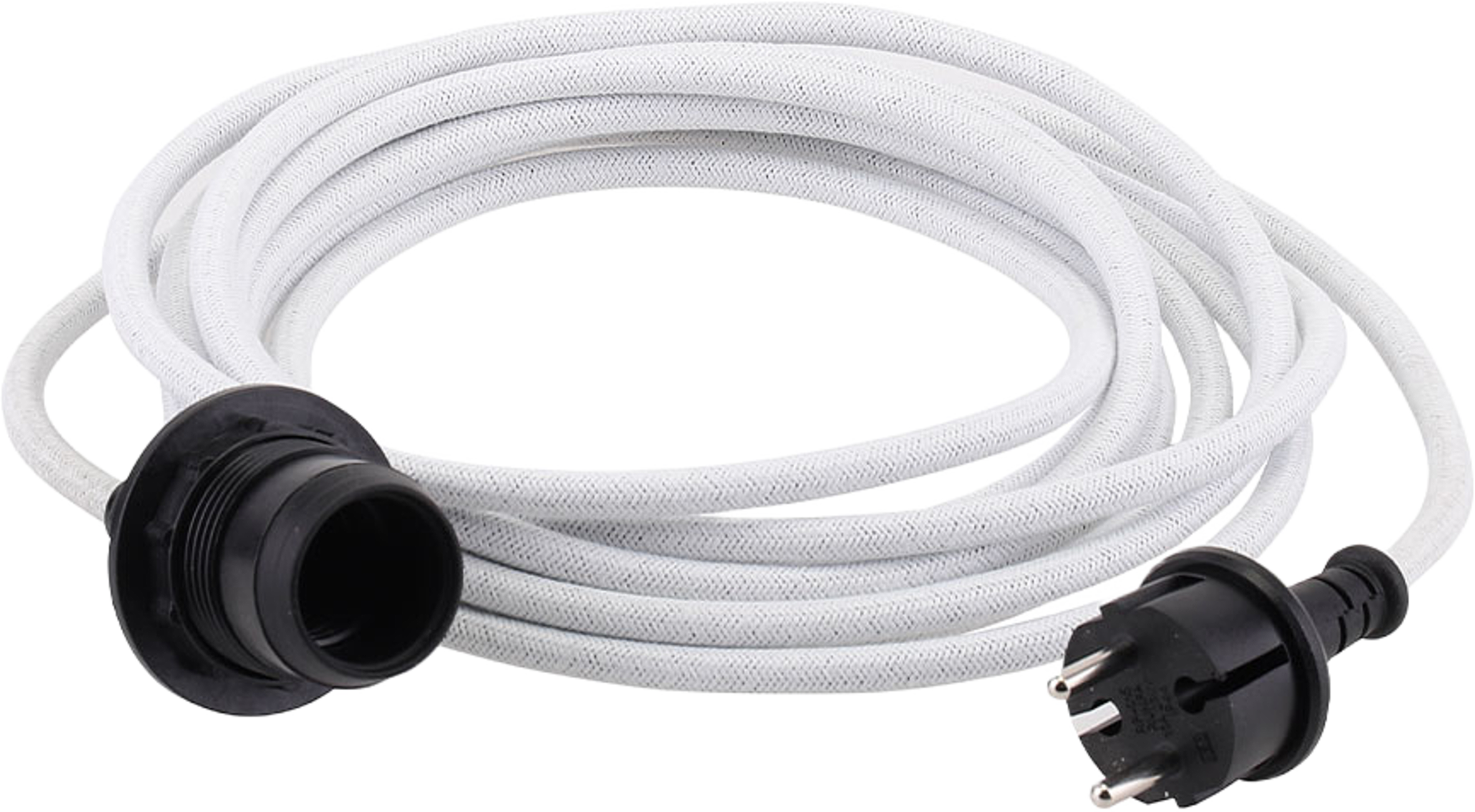 Outdoor cable set textile White E27, från Watt&Veke, i färgen White. Klicka för att öppna bilden i stort format