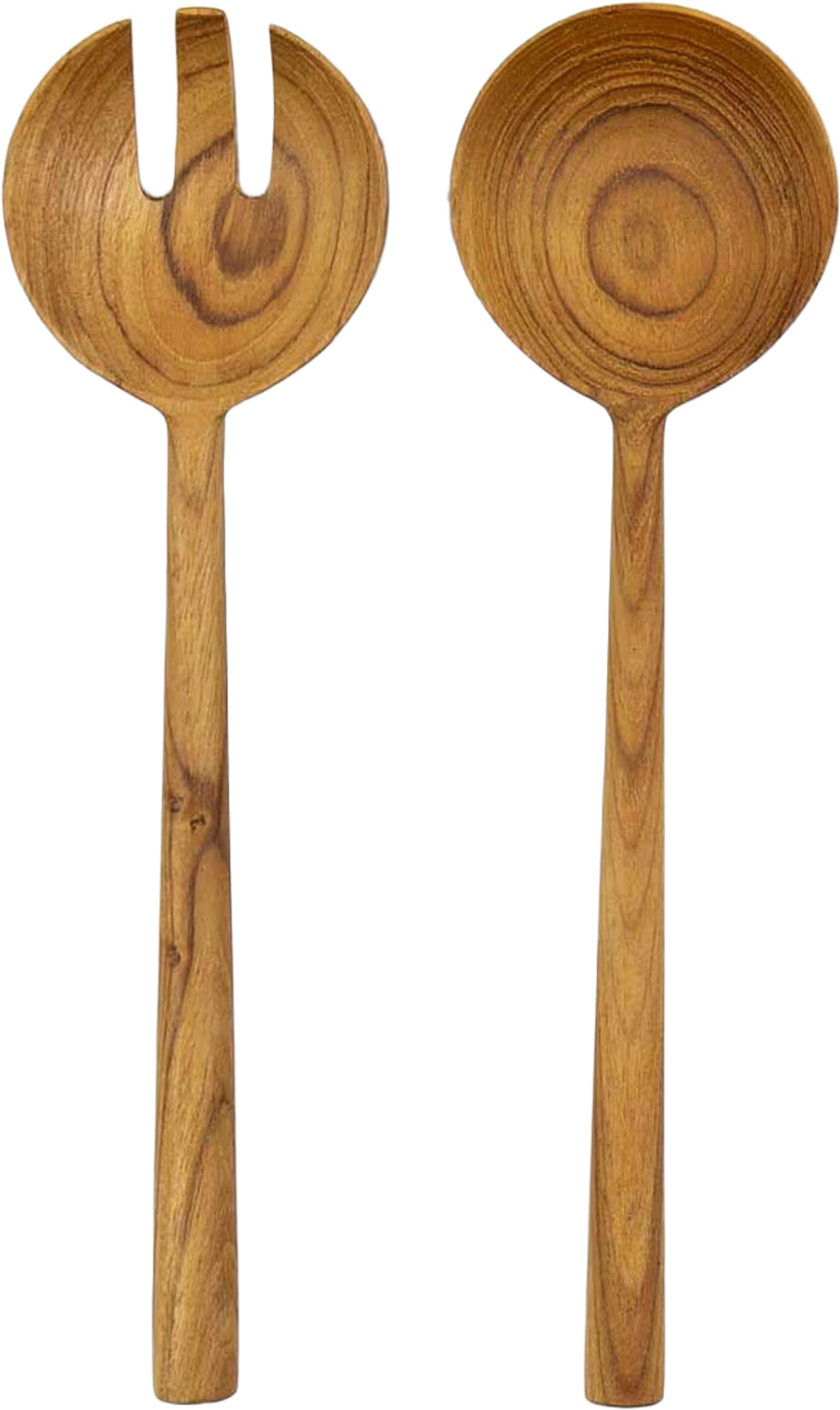 Teak Round Mini Salladsbestick, från A World of Craft, i färgen Trä. Klicka för att öppna bilden i stort format