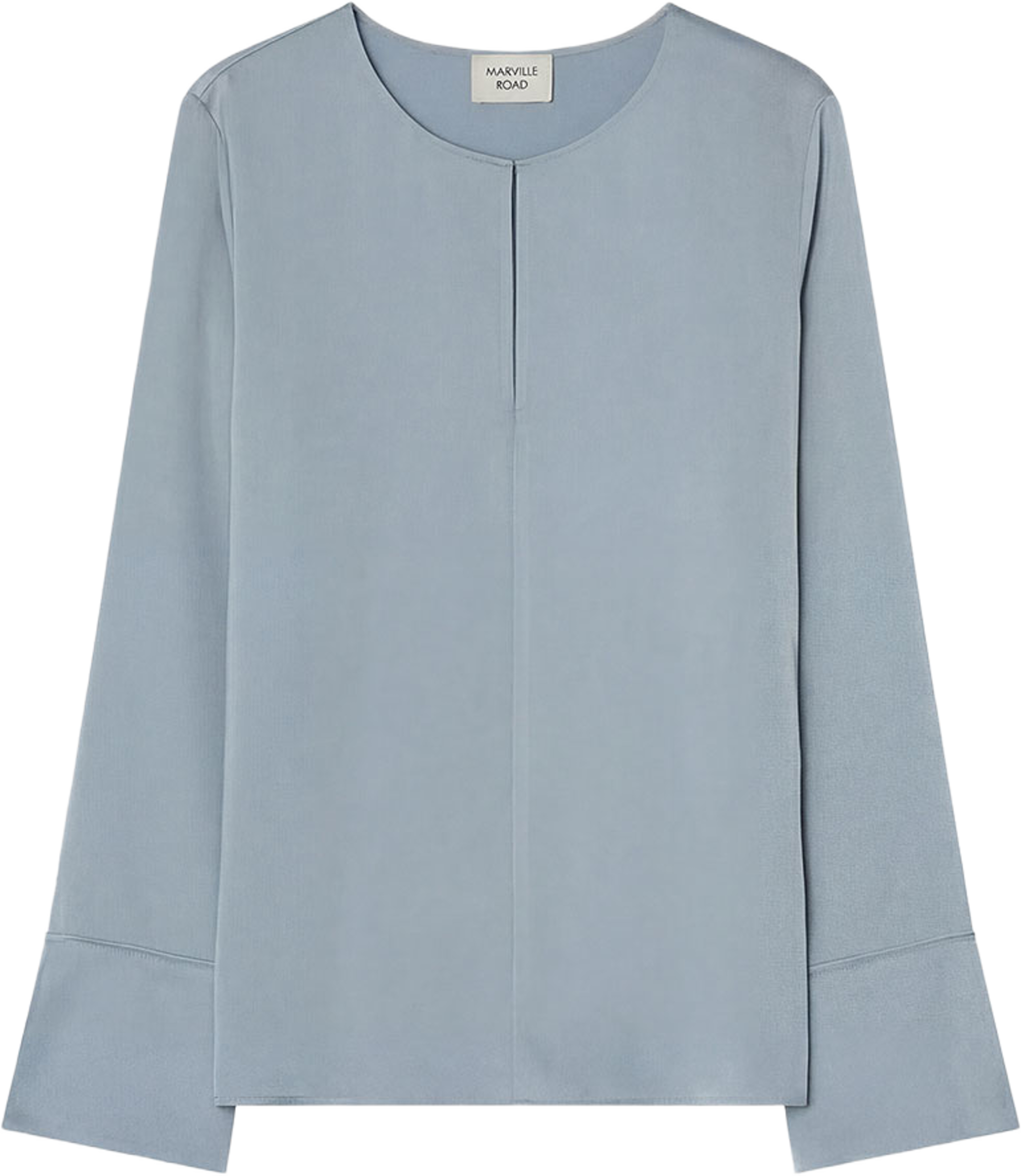 The Angela Satin Blouse, från Marville Road, i färgen Light Blue. Klicka för att öppna bilden i stort format