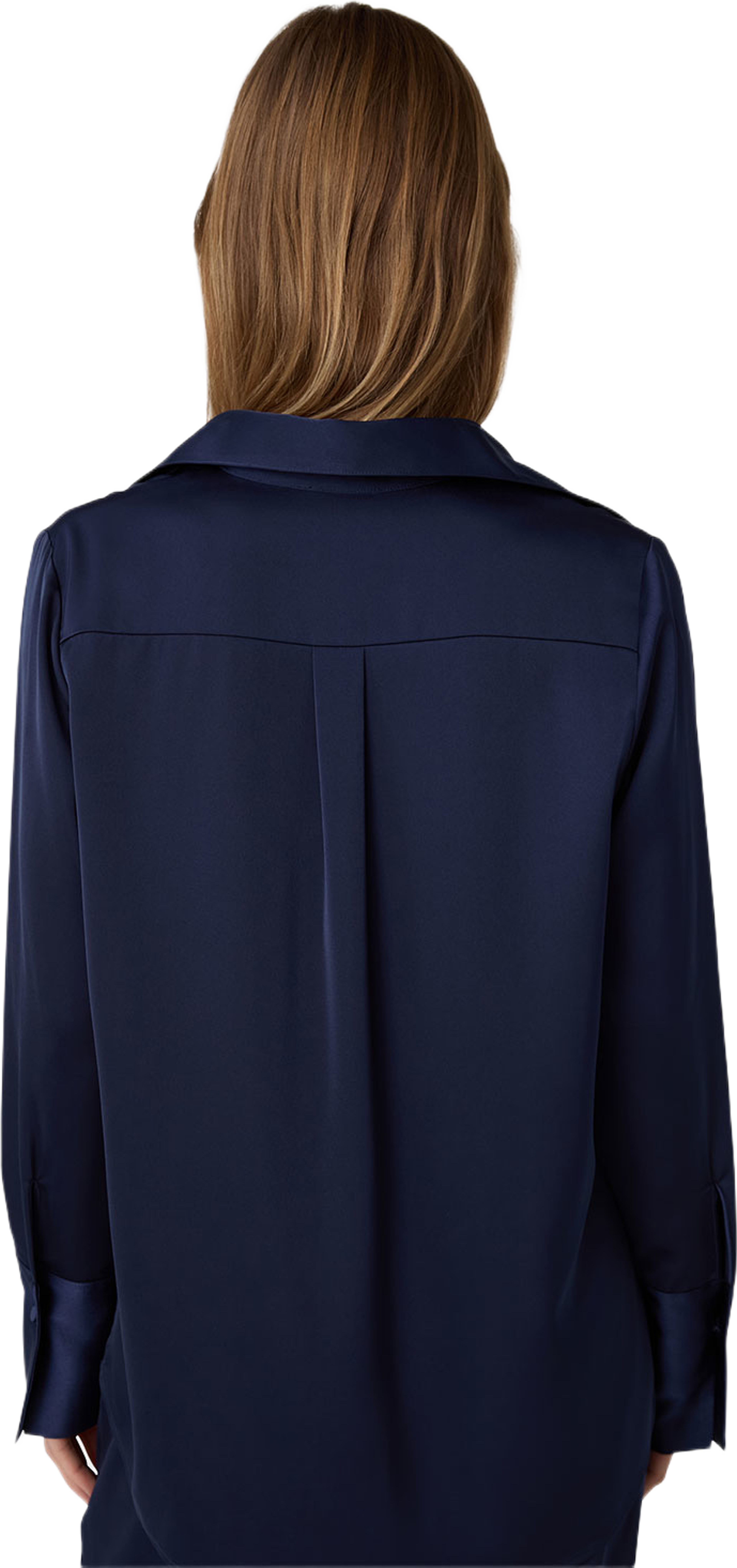 The Leoni Satin Skirt, från Marville Road, i färgen Midnight Blue. Klicka för att öppna bilden i stort format