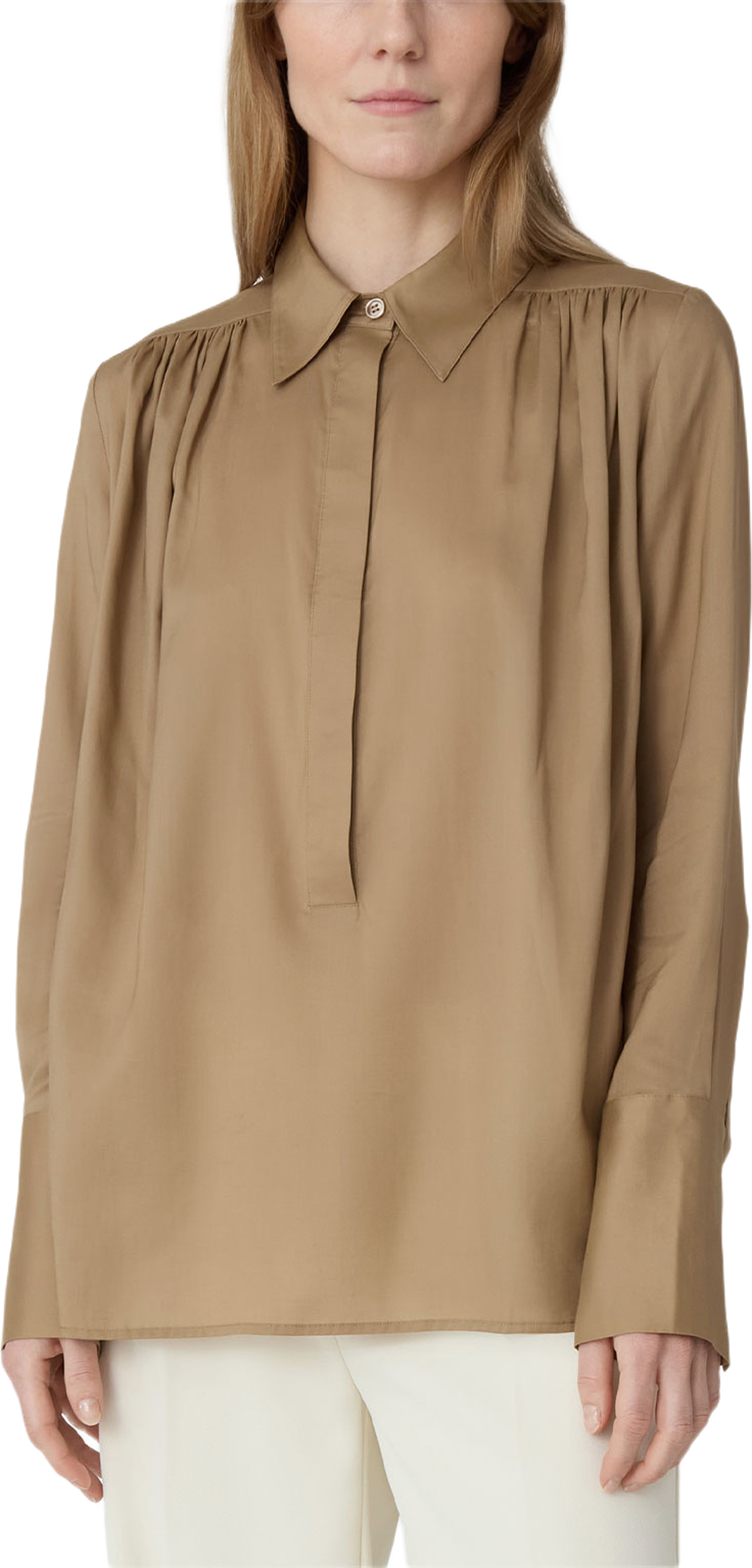 The Maya Blouse, från Marville Road, i färgen Toffee. Klicka för att öppna bilden i stort format