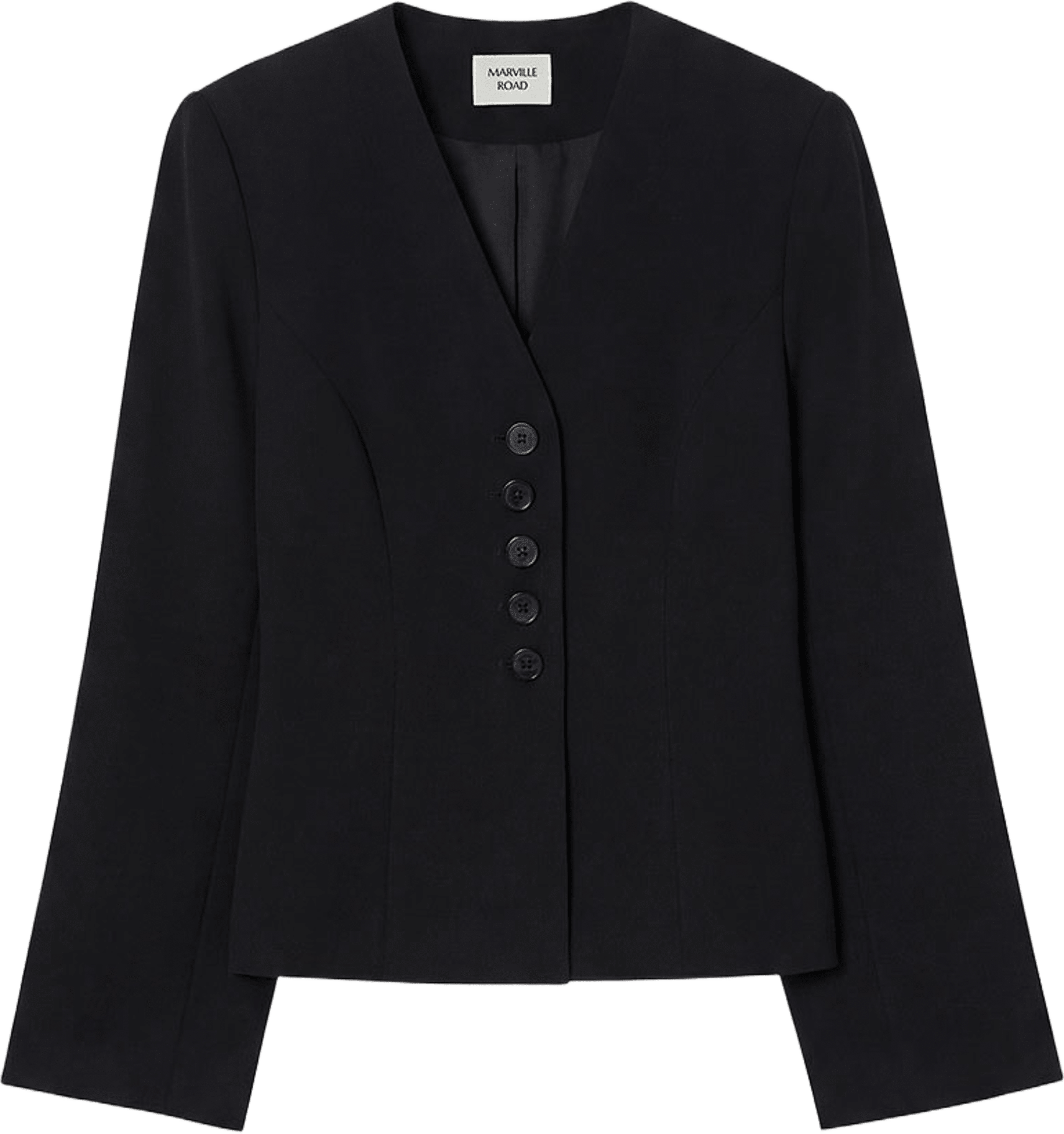 The Dania Crepe Blazer, från Marville Road, i färgen Black. Klicka för att öppna bilden i stort format