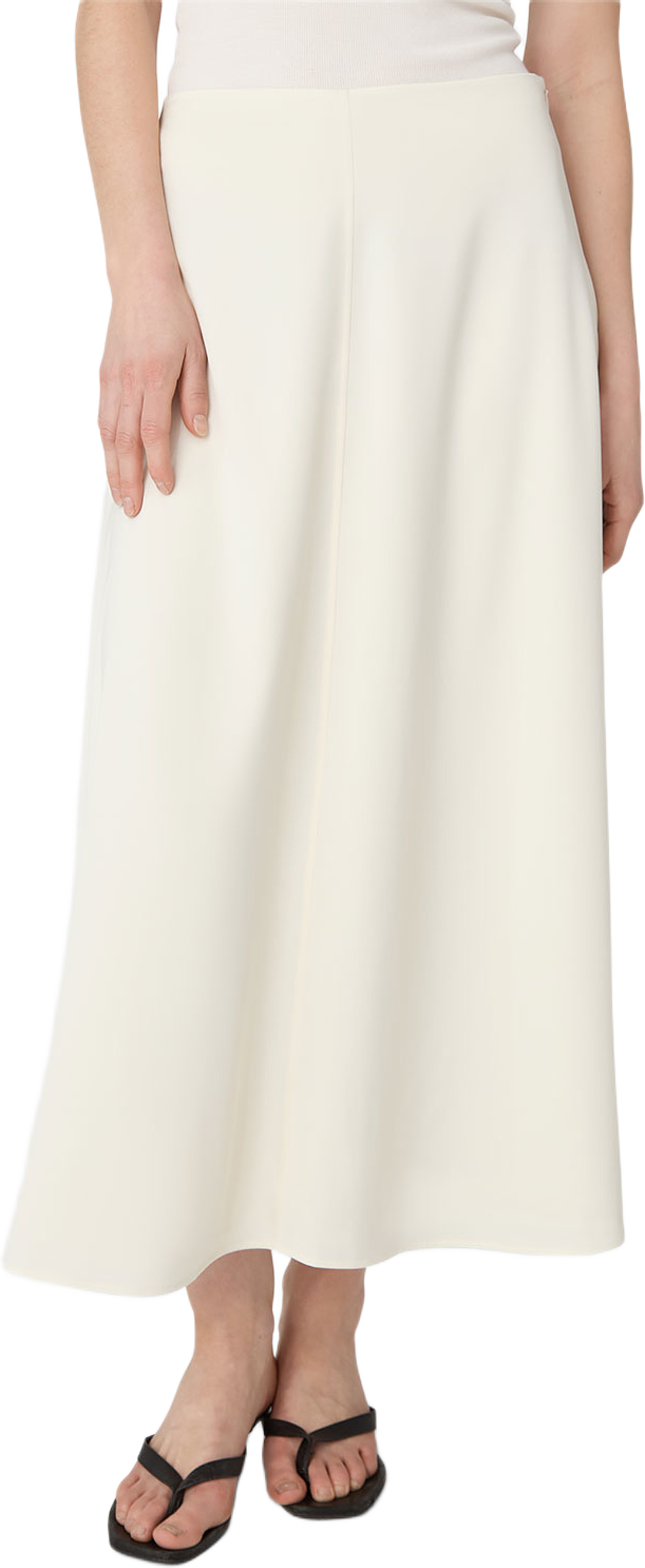 The Rhonda Satin Skirt, från Marville Road, i färgen Creme. Klicka för att öppna bilden i stort format