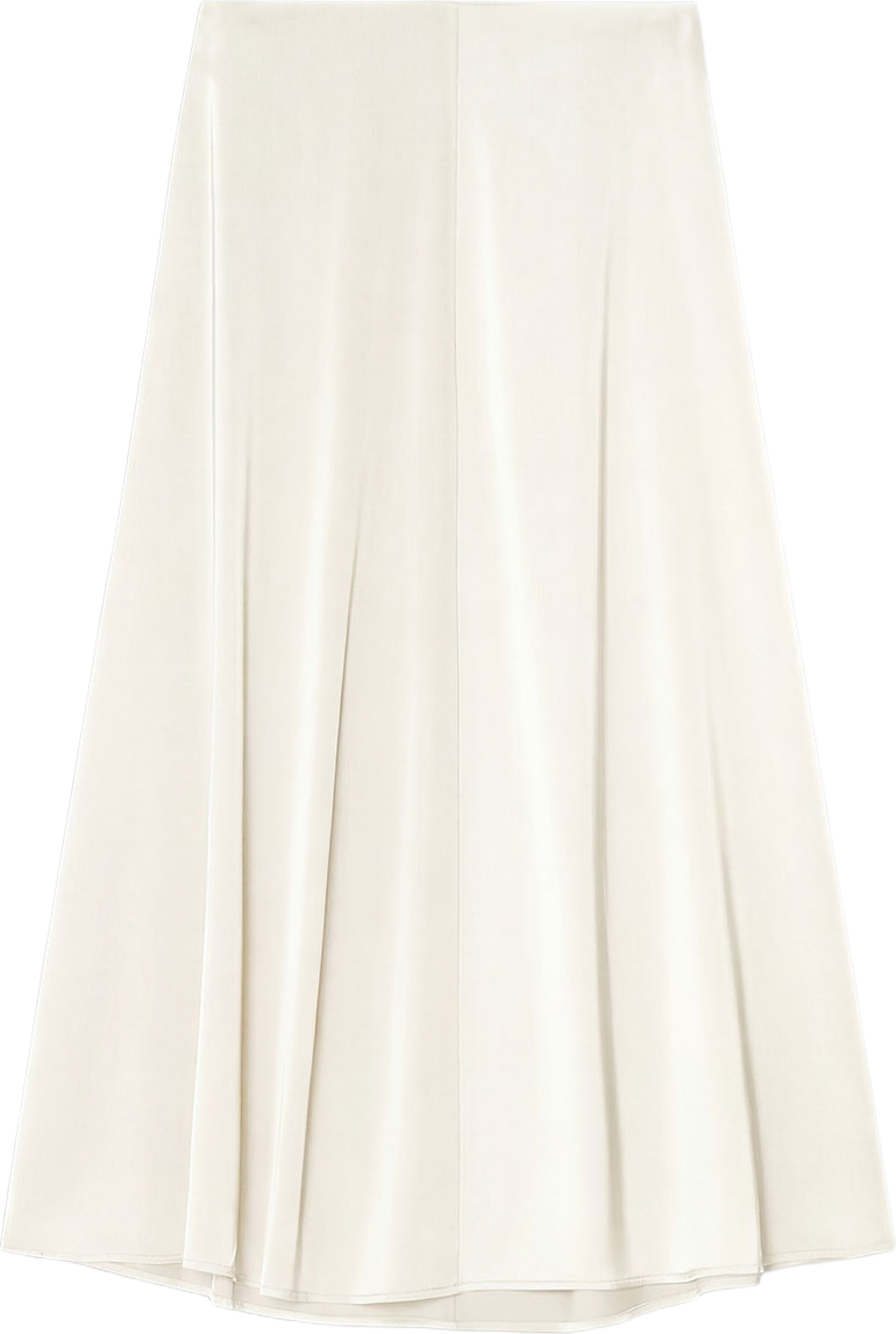 The Rhonda Satin Skirt, från Marville Road, i färgen Creme. Klicka för att öppna bilden i stort format