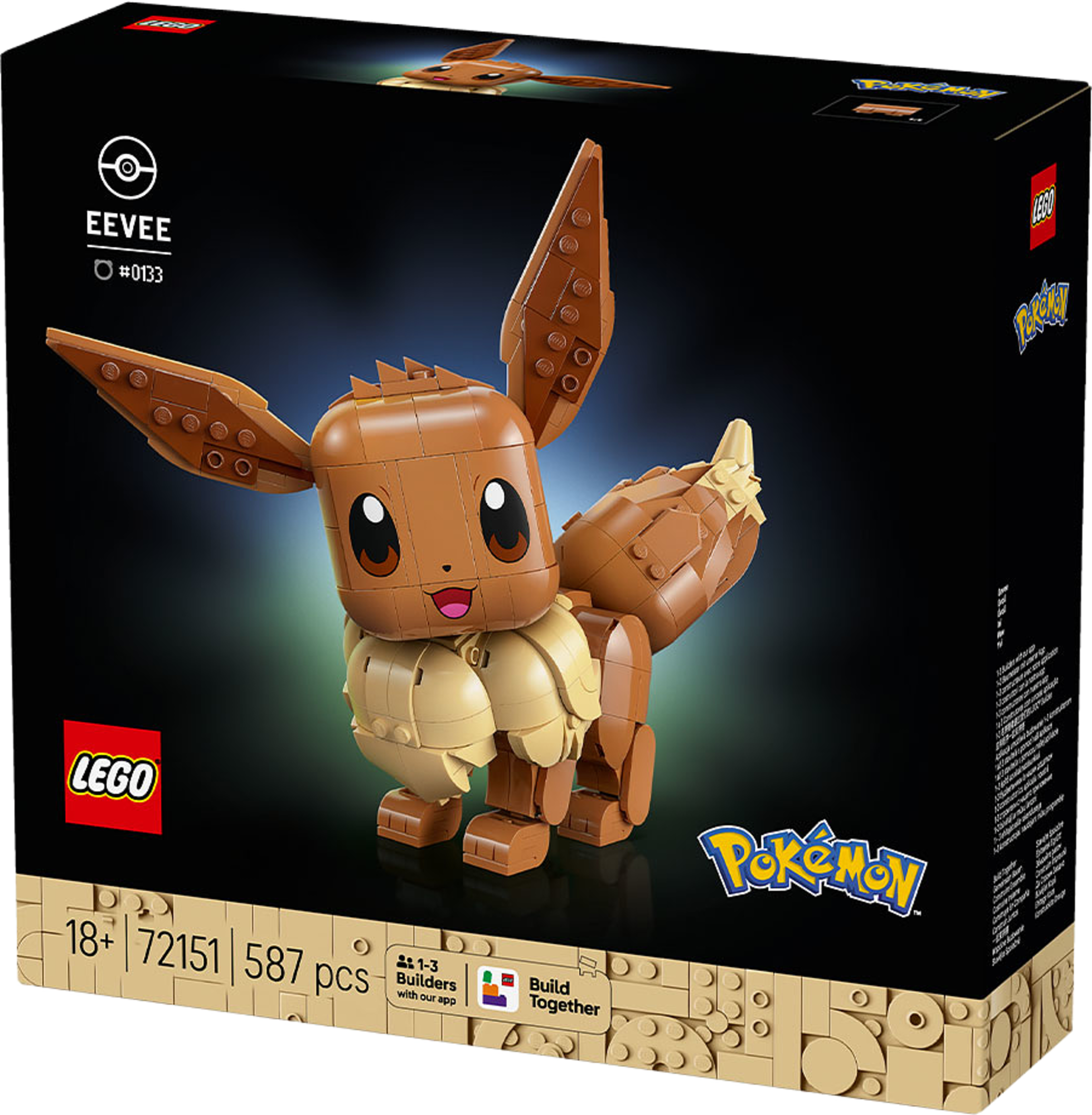 Eevee, från LEGO. Klicka för att öppna bilden i stort format