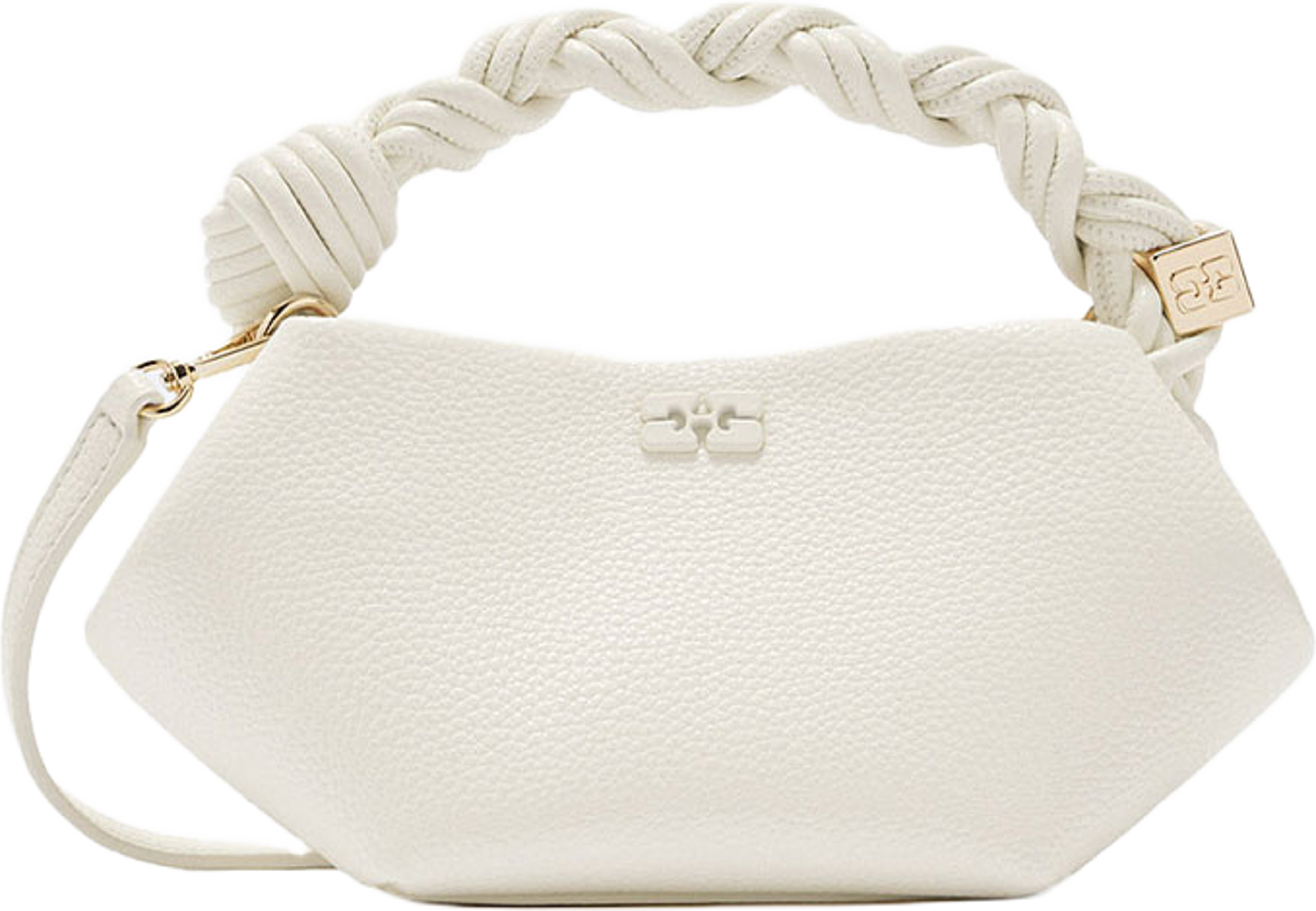 Bou Mini Grained, från GANNI, i färgen Egret. Klicka för att öppna bilden i stort format