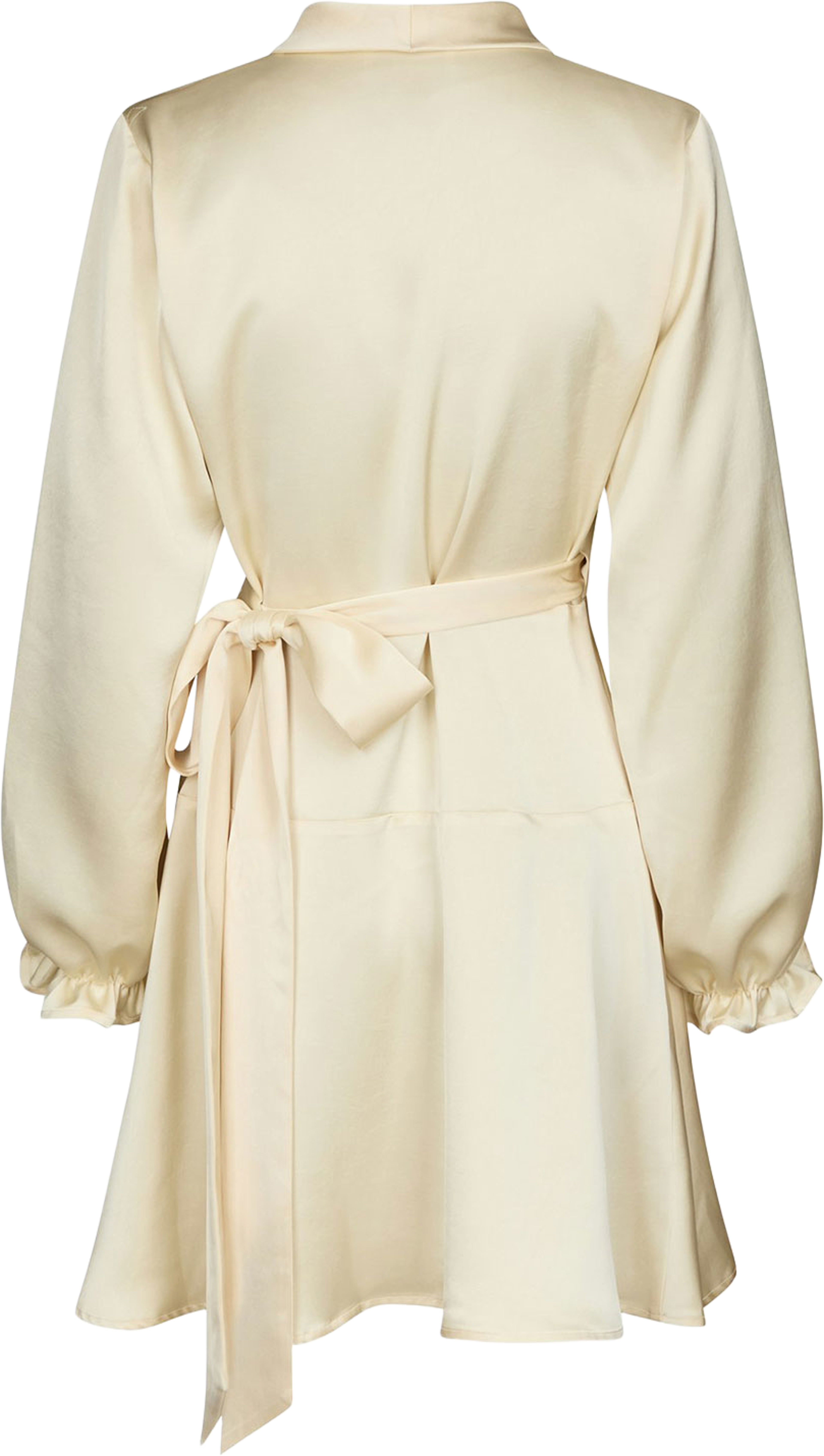 Colbie Heavy Sateen Dress, från Neo Noir, i färgen Light Yellow. Klicka för att öppna bilden i stort format