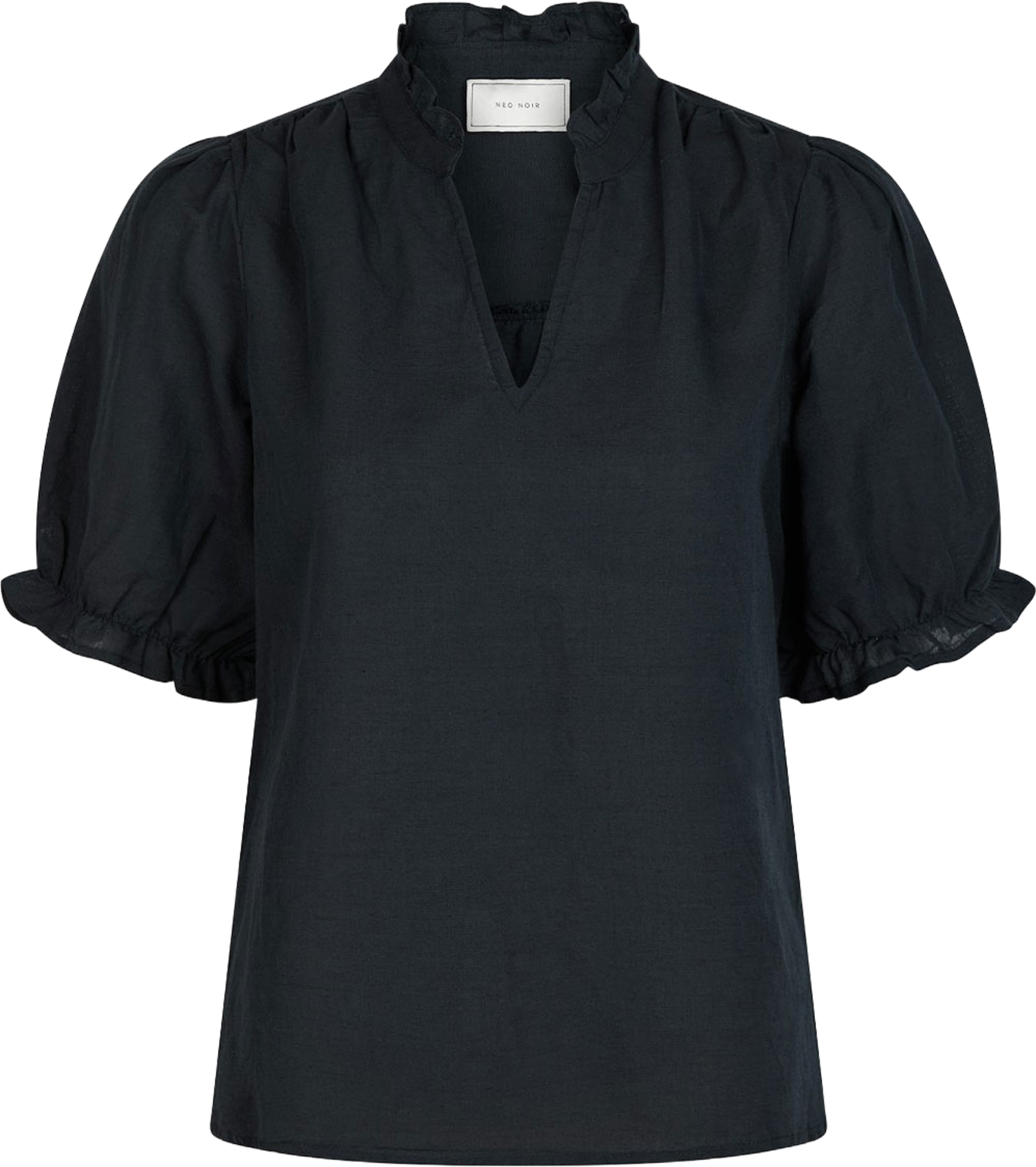 Blouse Odesa Linen, från Neo Noir, i färgen Navy. Klicka för att öppna bilden i stort format