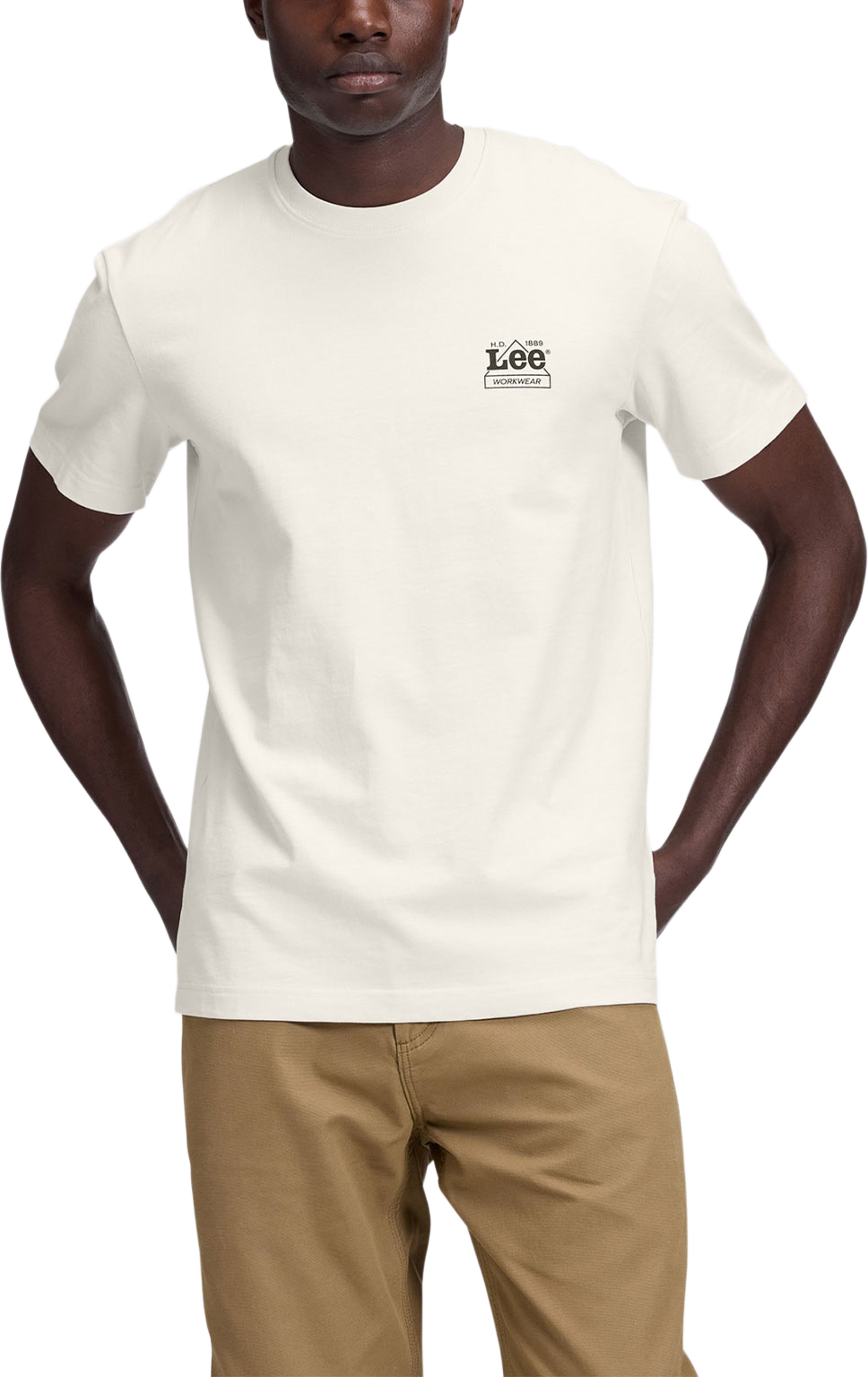 Workwear Crew Tee, från Lee, i färgen Ecru. Klicka för att öppna bilden i stort format