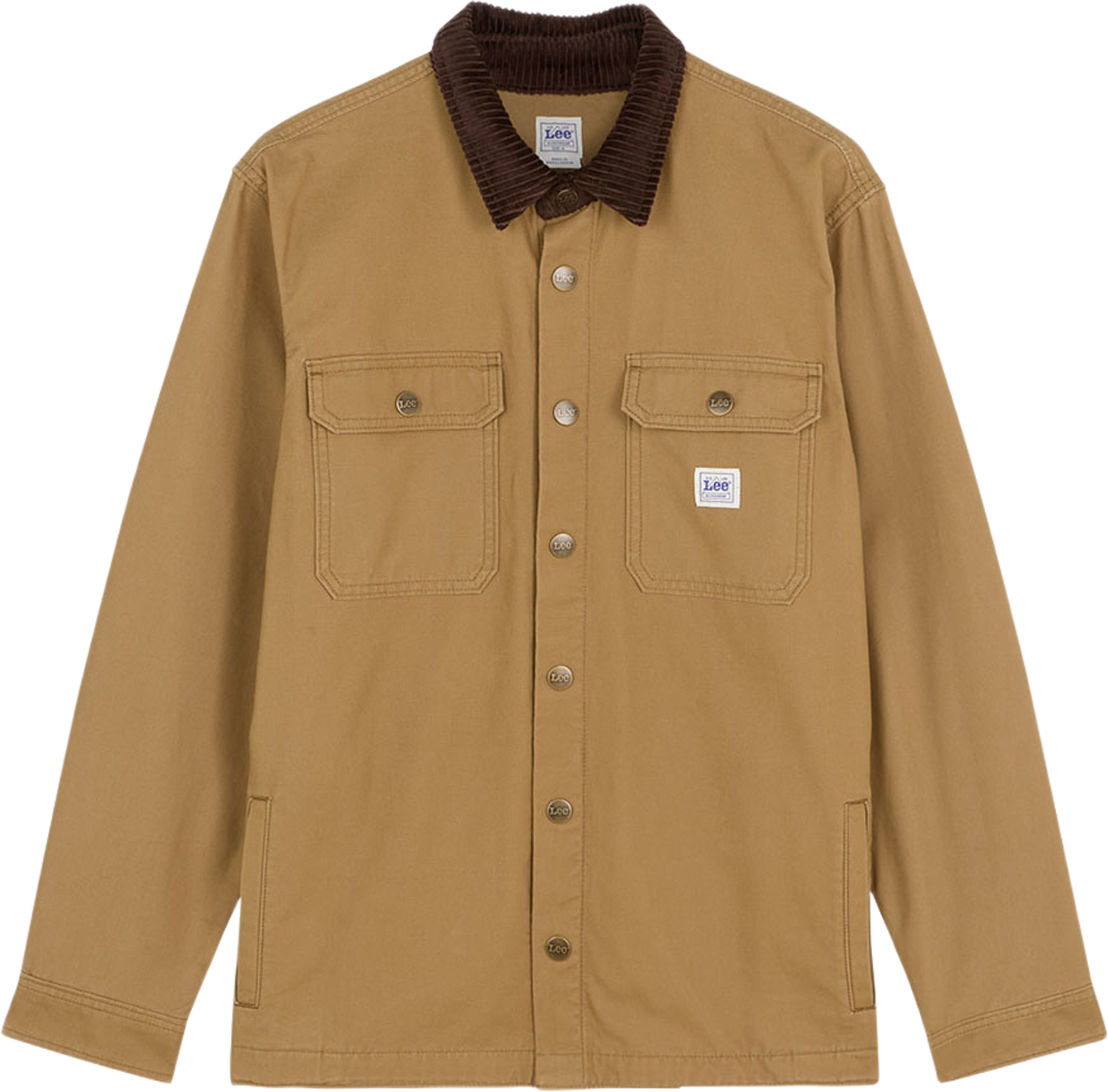 Workwear Overshirt, från Lee, i färgen Dark Khaki. Klicka för att öppna bilden i stort format