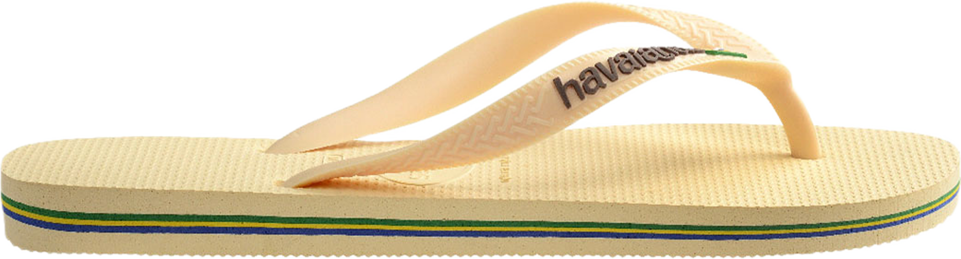 Hav. Brasil Logo, från Havaianas, i färgen Buttercream. Klicka för att öppna bilden i stort format