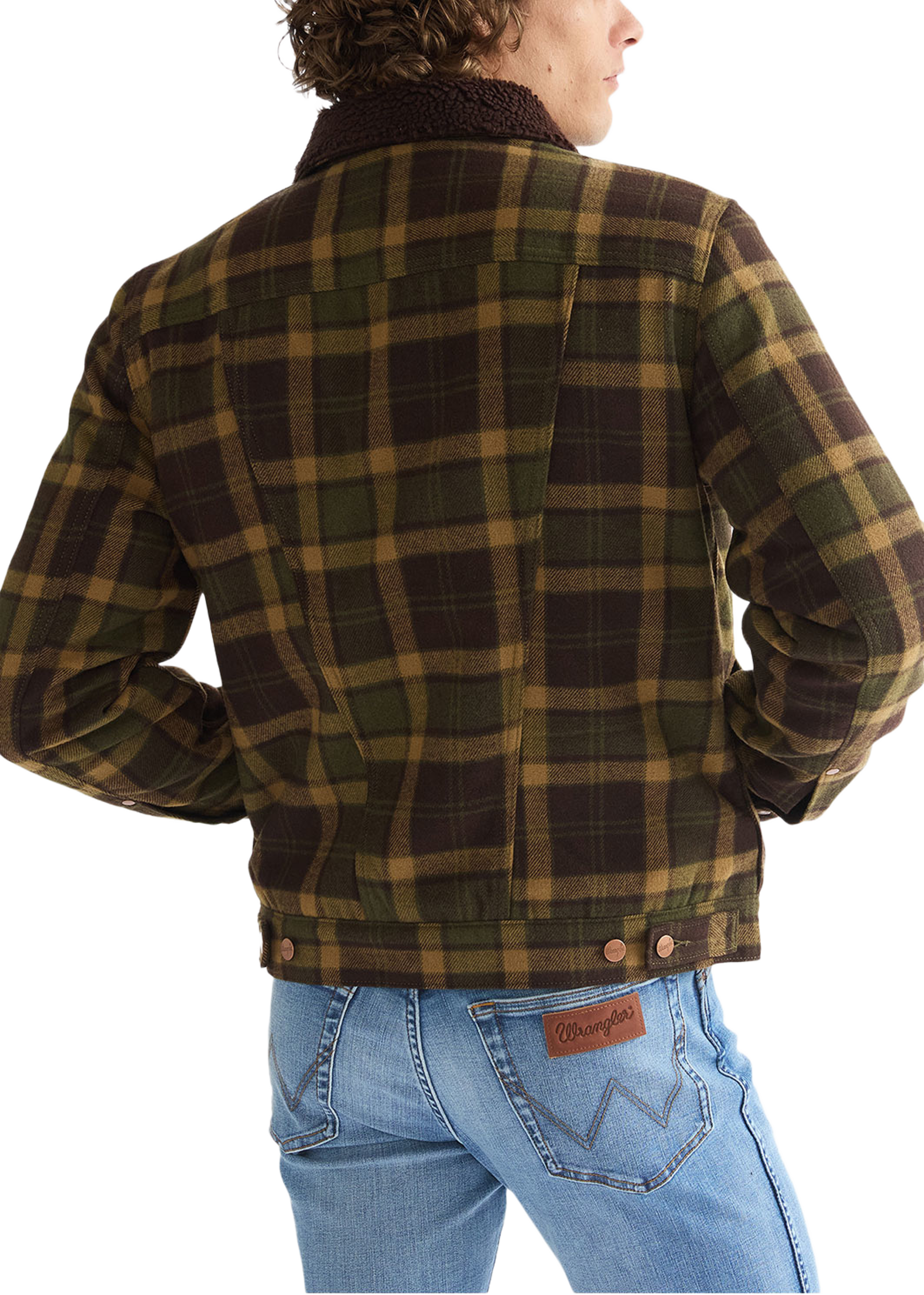 Wool Trucker, från Wrangler, i färgen Olive. Klicka för att öppna bilden i stort format