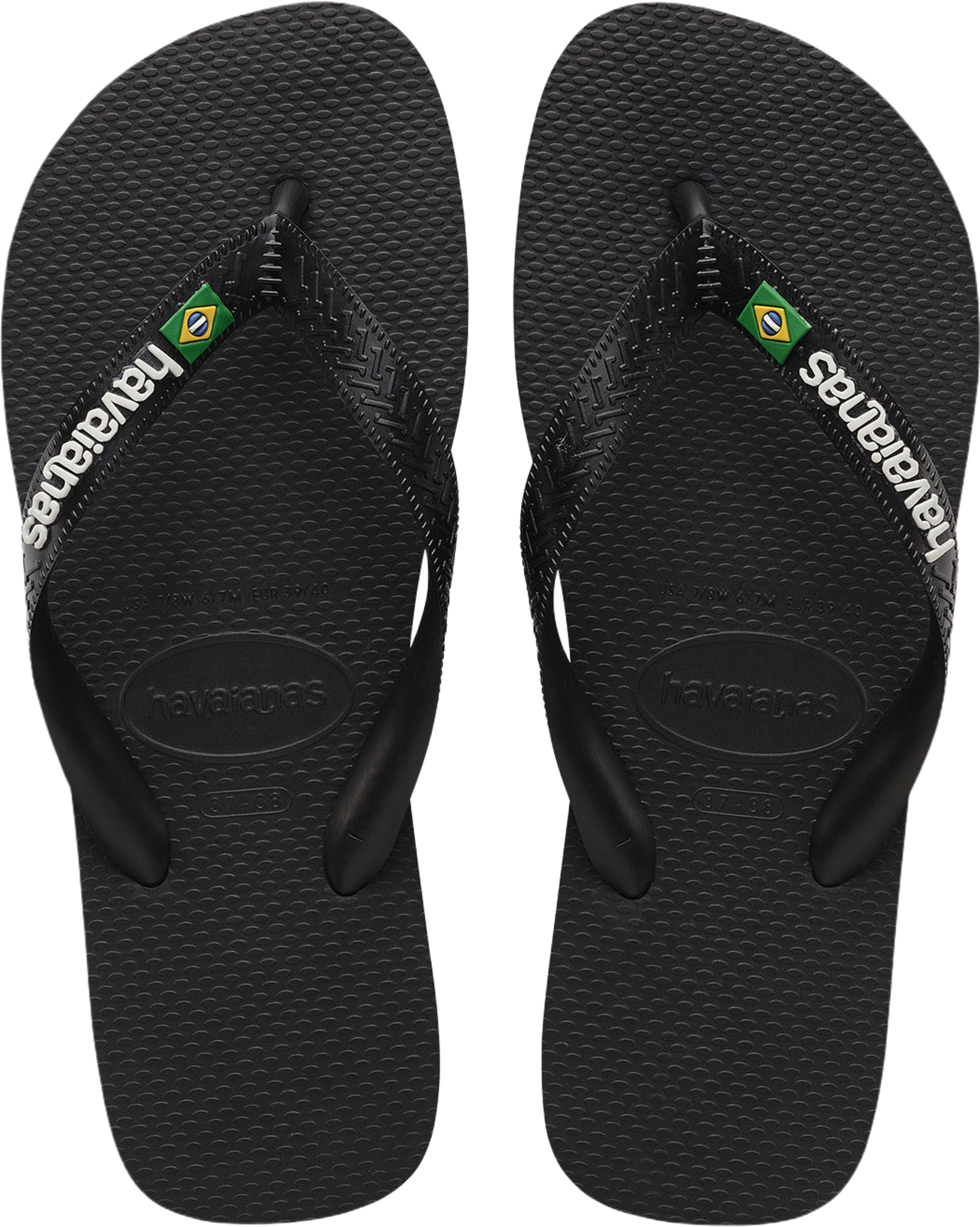 Hav. Brasil Logo, från Havaianas, i färgen Black/Black. Klicka för att öppna bilden i stort format