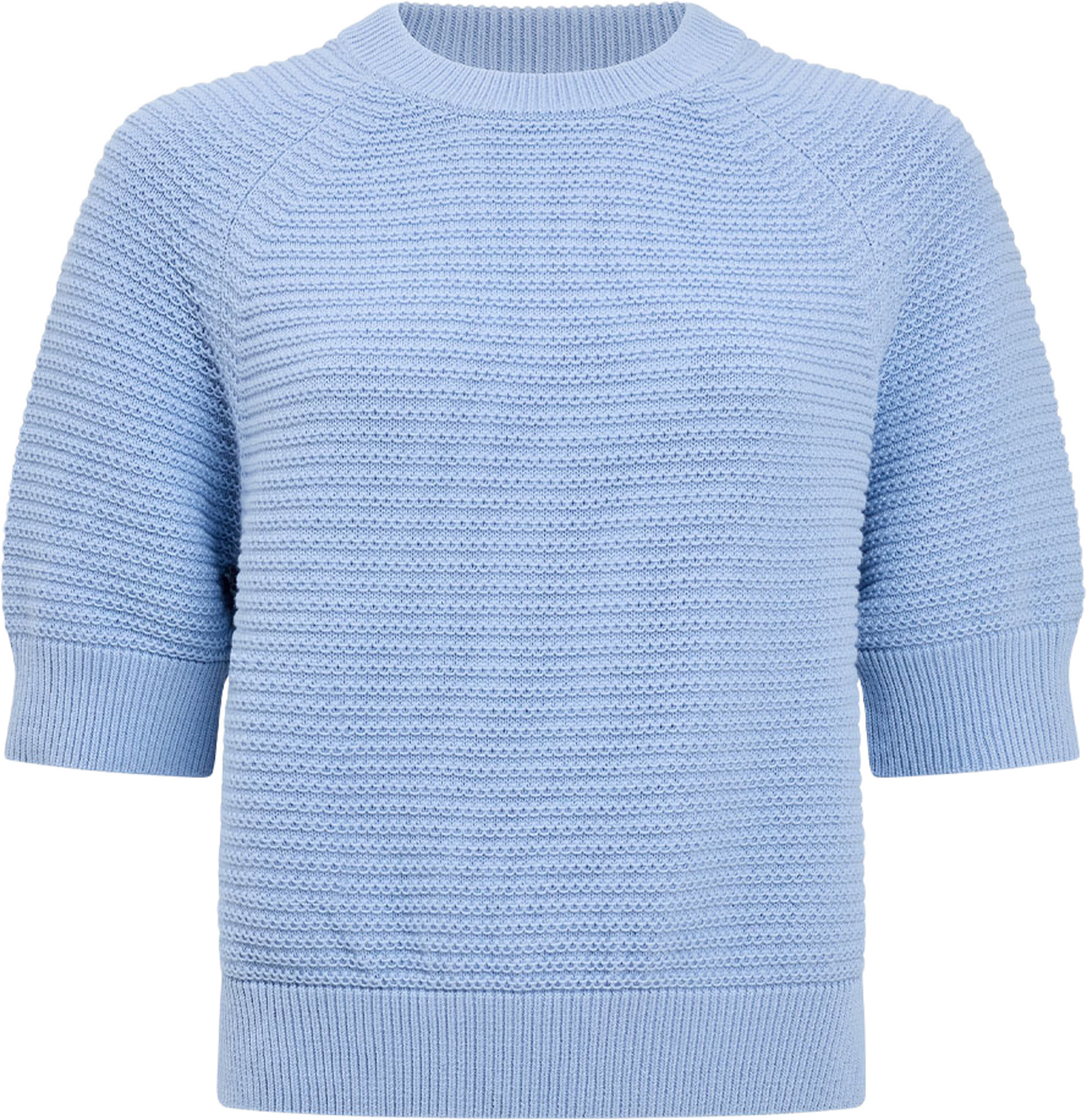 Lily Mozart Short Sleeve Jumper, från French Connection, i färgen Pretty Blue. Klicka för att öppna bilden i stort format