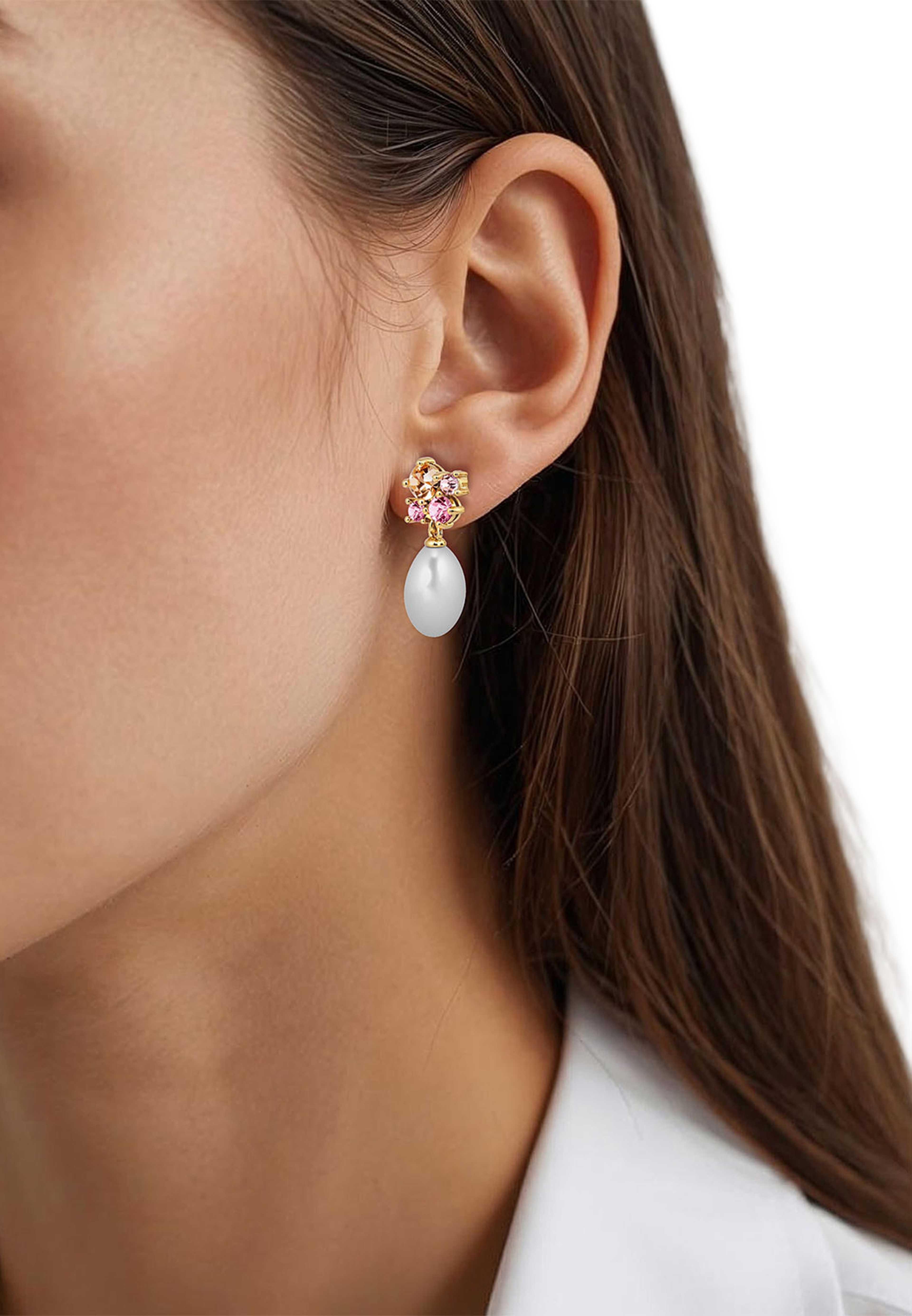 Petun SG Rose / White Pearl, från Dyrberg & Kern, i färgen Ss Rose. Klicka för att öppna bilden i stort format