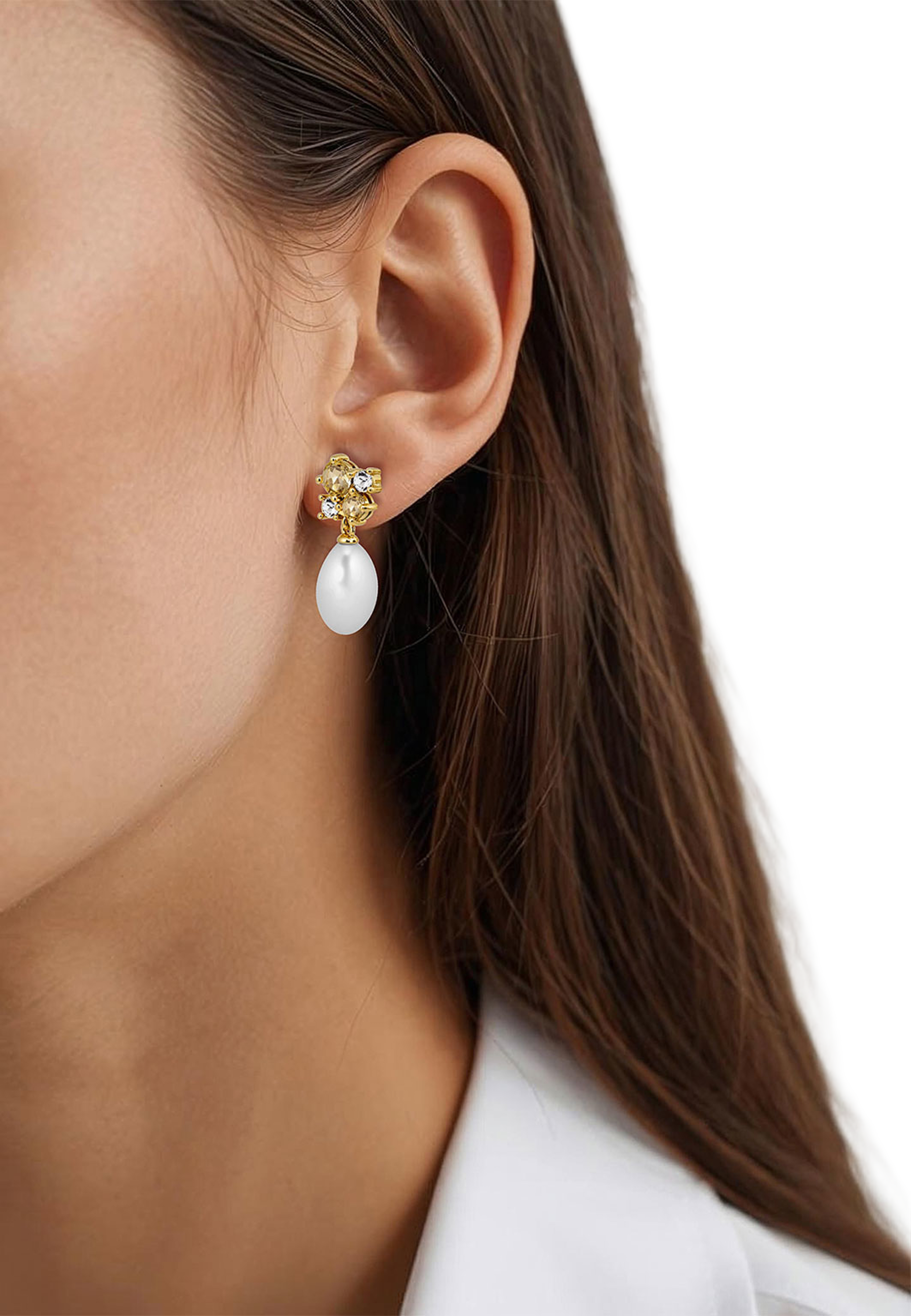 Petun SG Golden / White Pearl, från Dyrberg & Kern, i färgen Sg Golden. Klicka för att öppna bilden i stort format