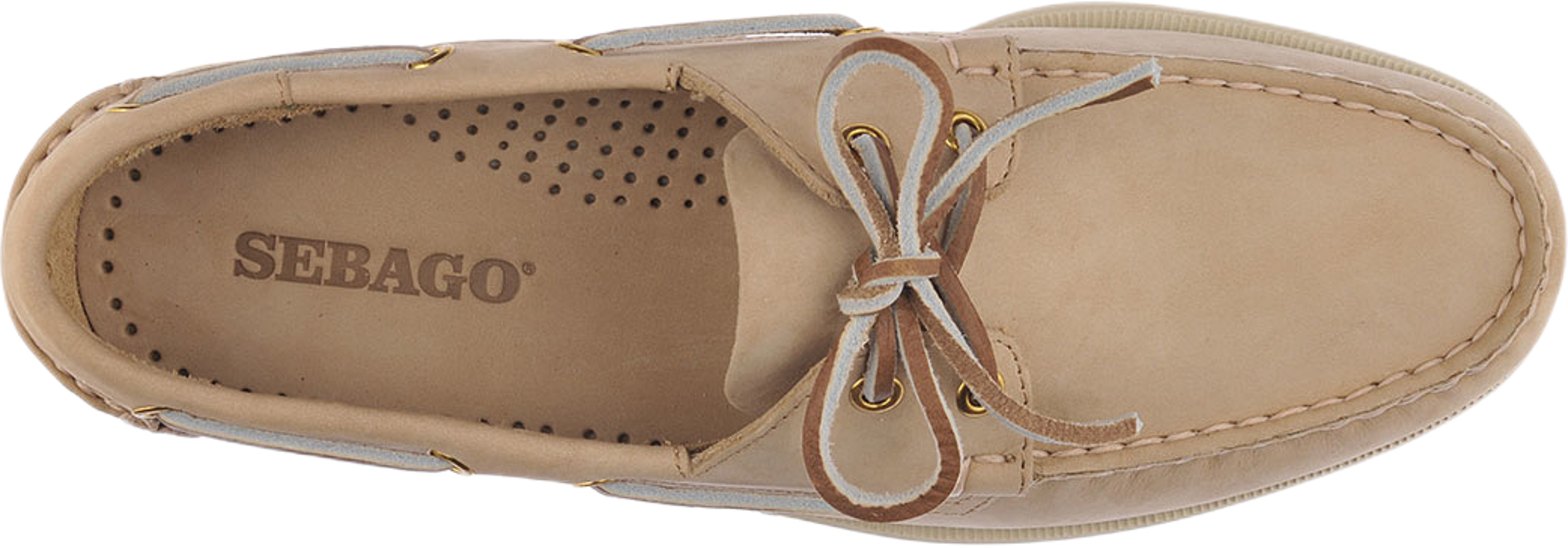 Docksides Portland Nubuck, från Sebago, i färgen Beige Camel. Klicka för att öppna bilden i stort format