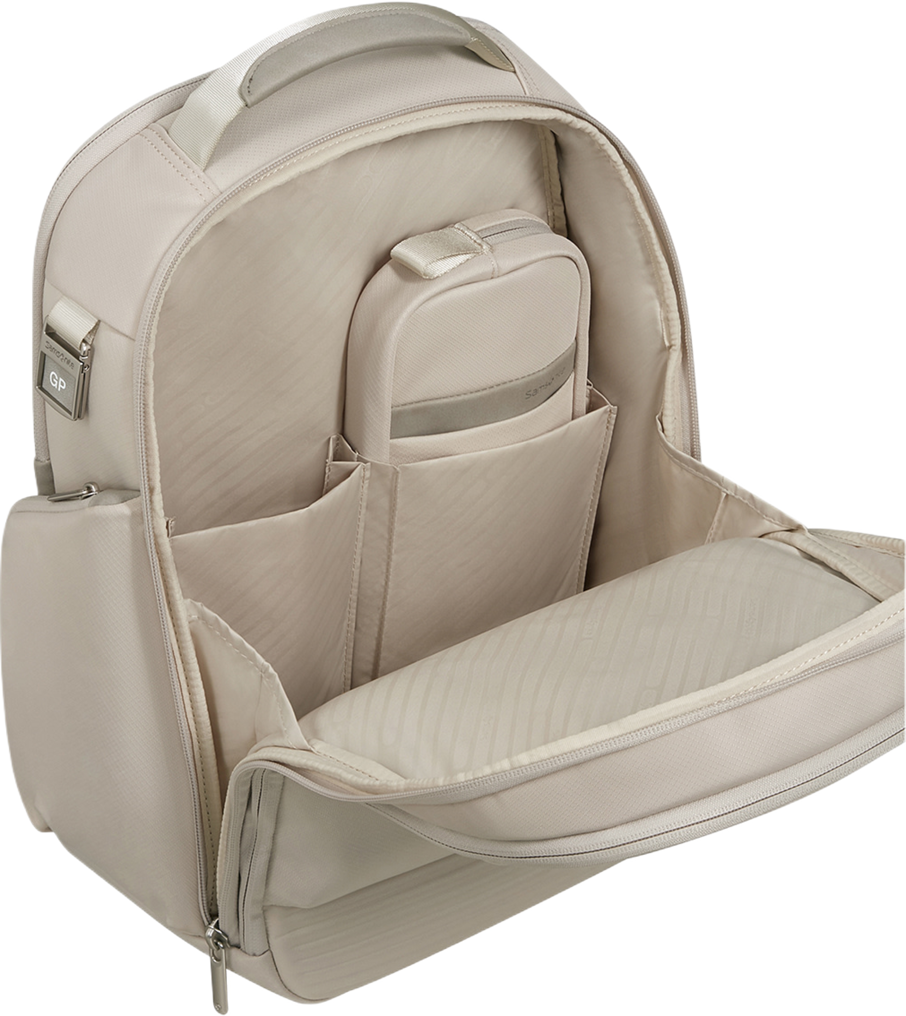 Paralux Ryggsäck, från Samsonite, i färgen Stone Grey. Klicka för att öppna bilden i stort format