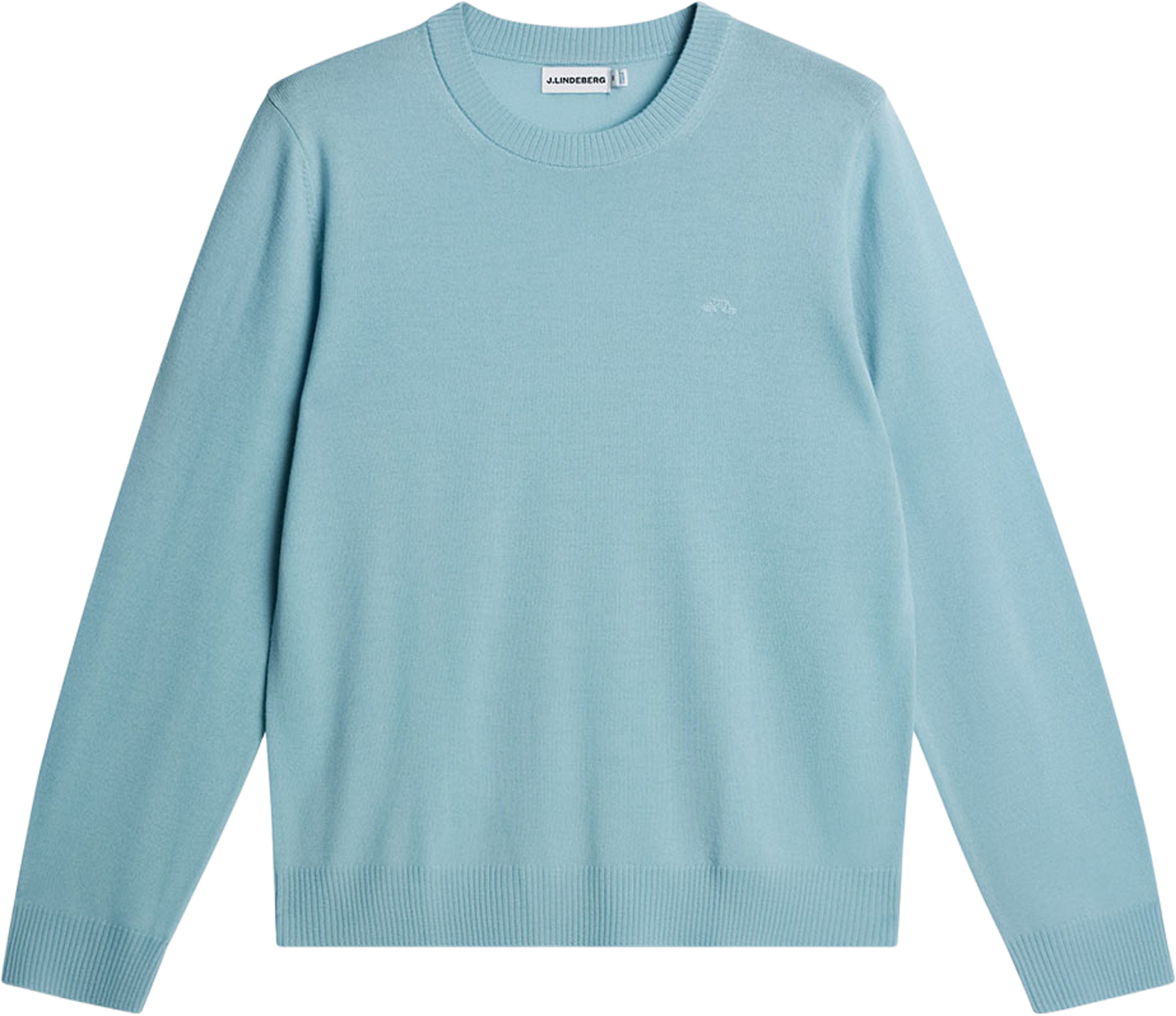 Keane Merino Crew Neck, från J.Lindeberg, i färgen Forget-me-not. Klicka för att öppna bilden i stort format