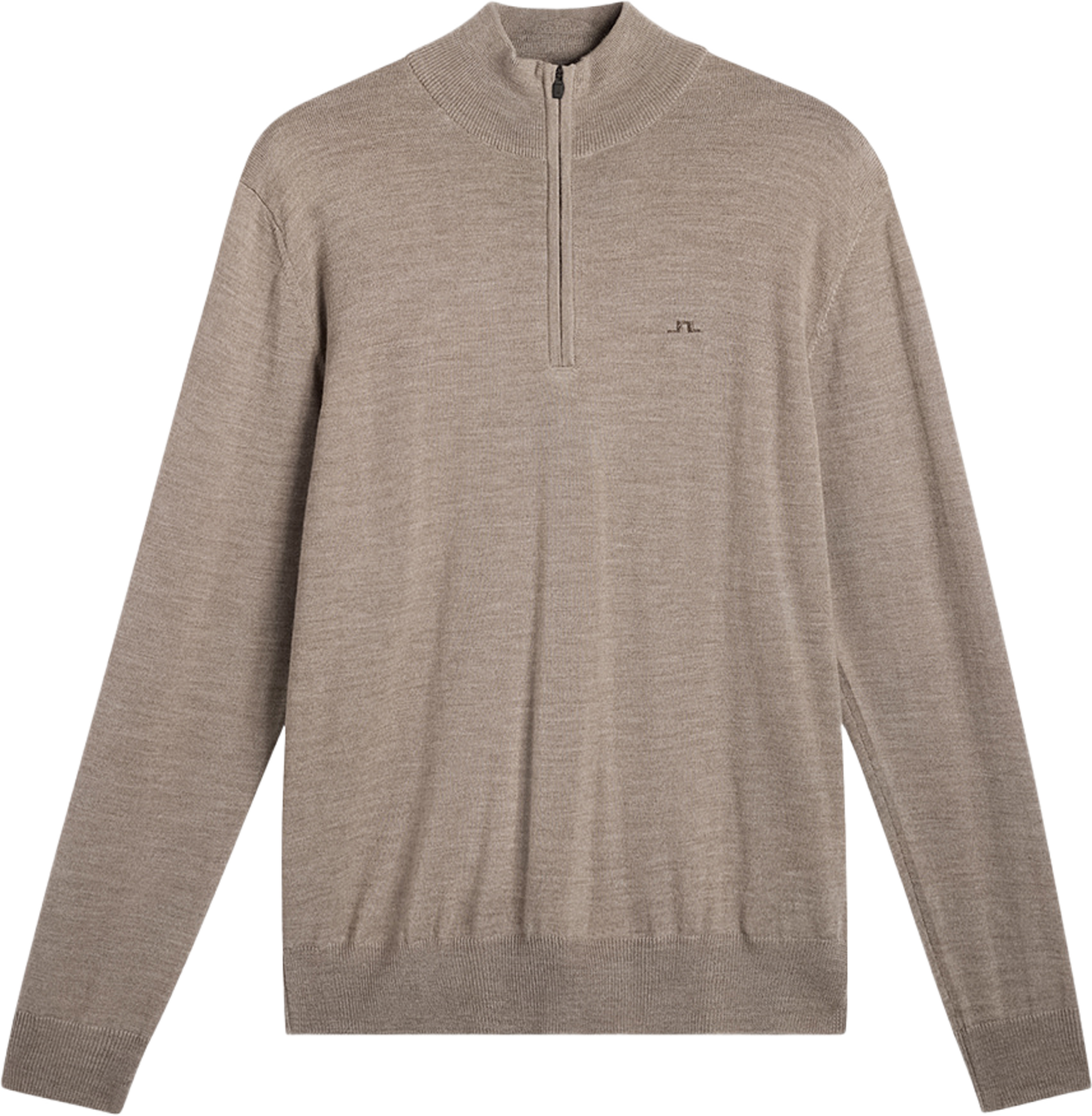 Kiyan Quarter Zip Sweater, från J.Lindeberg, i färgen Brindle Melange. Klicka för att öppna bilden i stort format