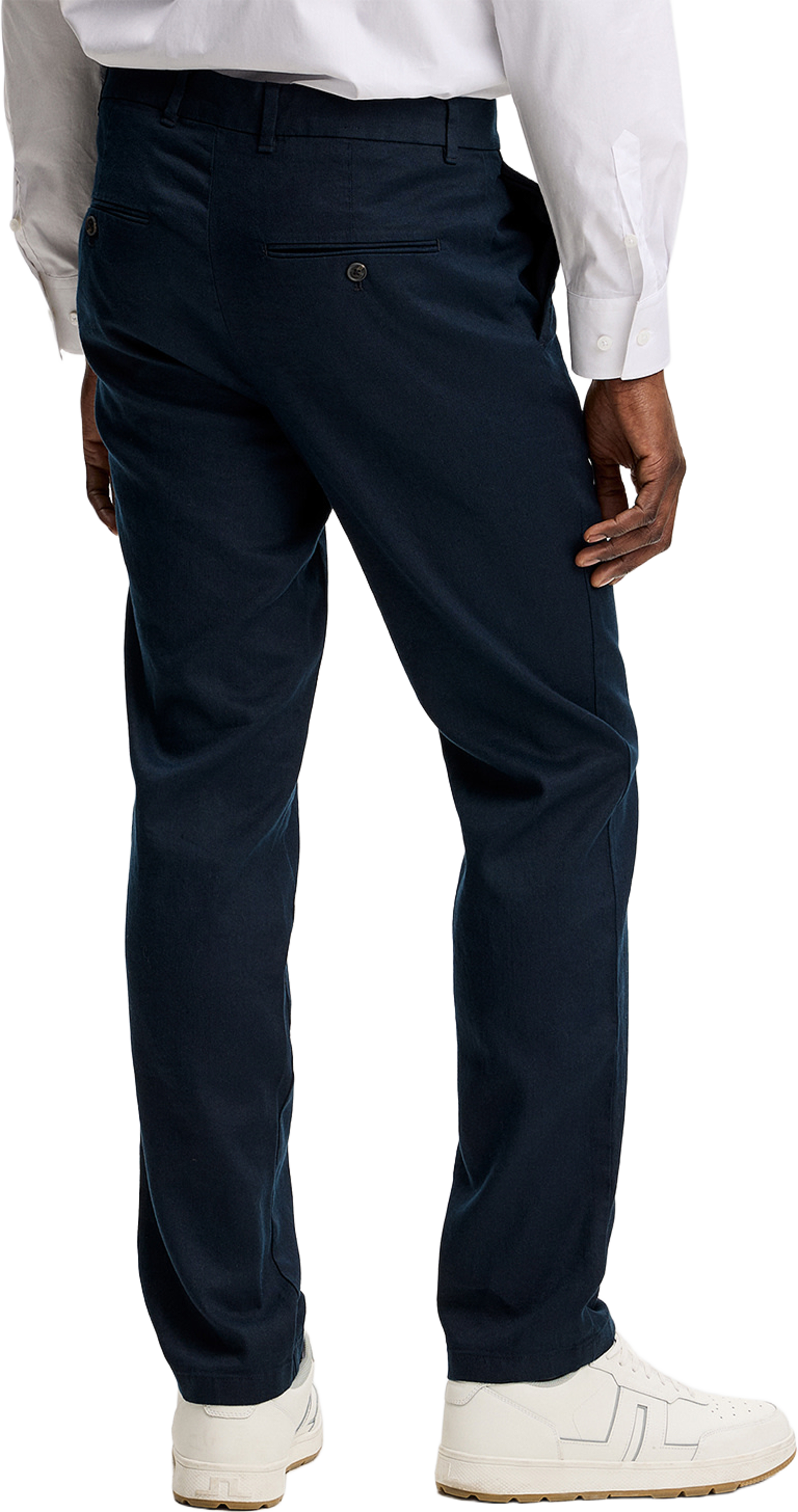 Logan Stretch Linen Pants, från J.Lindeberg, i färgen Jl Navy. Klicka för att öppna bilden i stort format