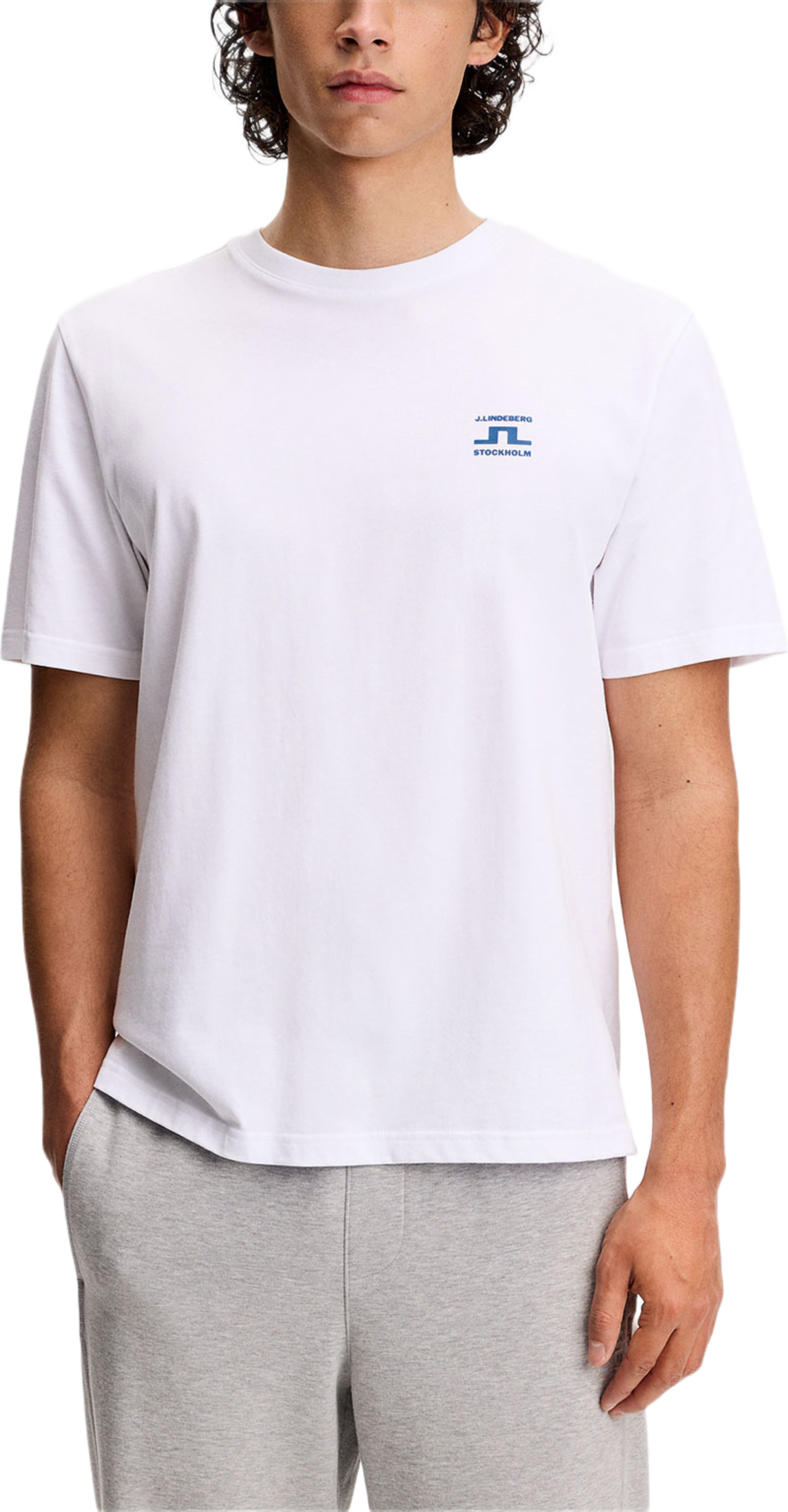 Parcie Seasonal Tee, från J.Lindeberg, i färgen White. Klicka för att öppna bilden i stort format