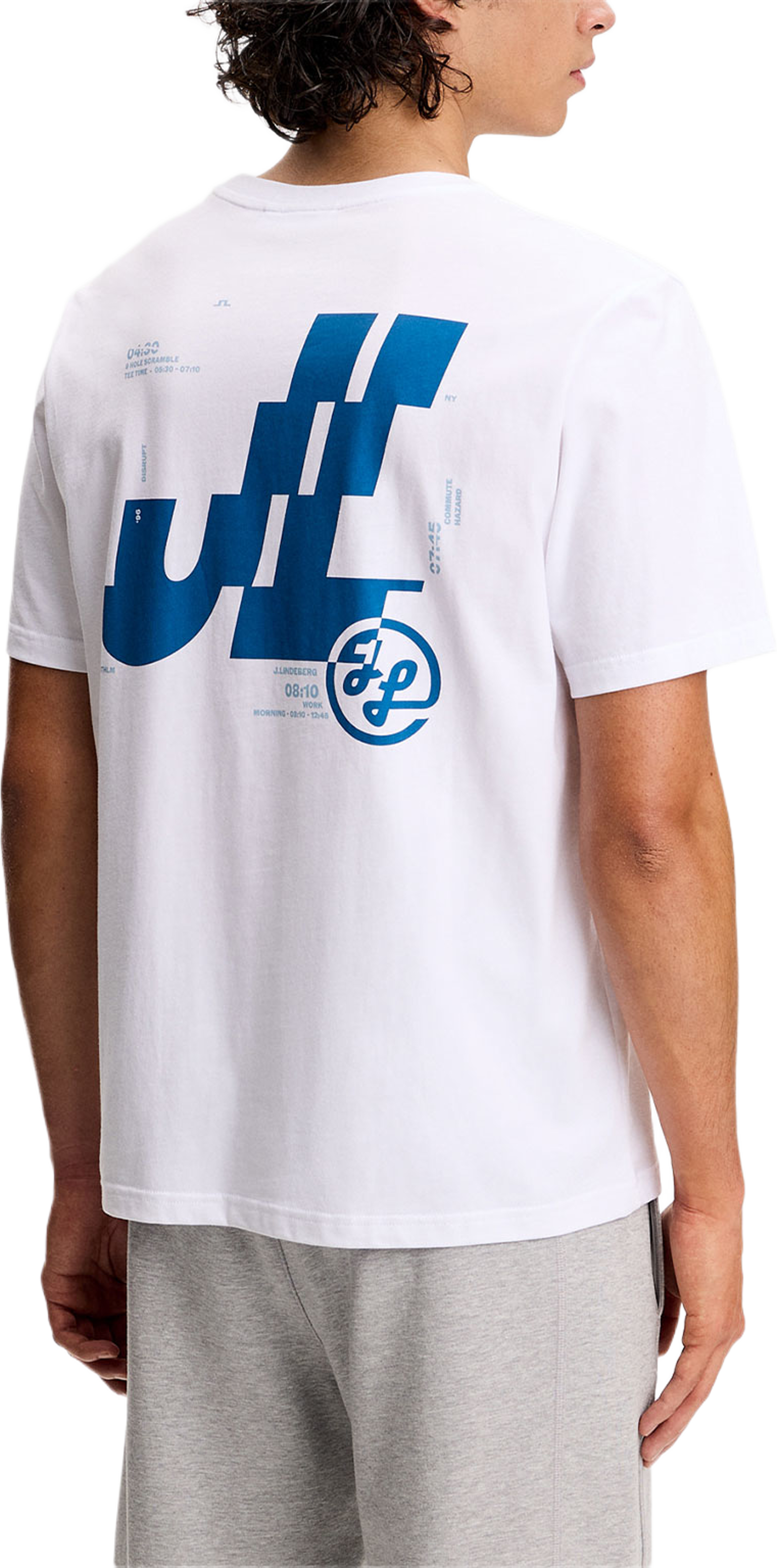 Parcie Seasonal Tee, från J.Lindeberg, i färgen White. Klicka för att öppna bilden i stort format