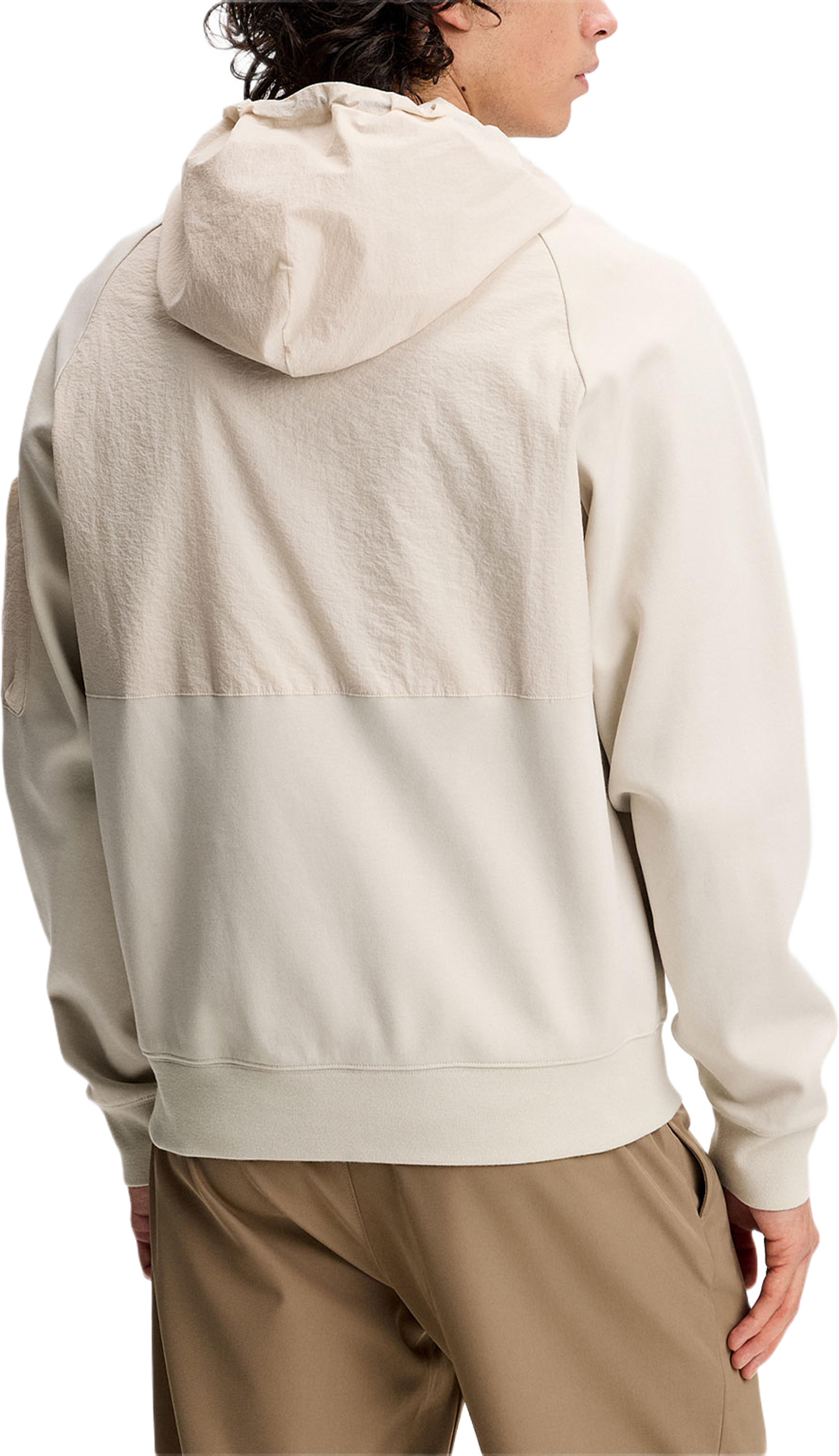 Mijo Hybrid Hoodie, från J.Lindeberg, i färgen Moonbeam. Klicka för att öppna bilden i stort format