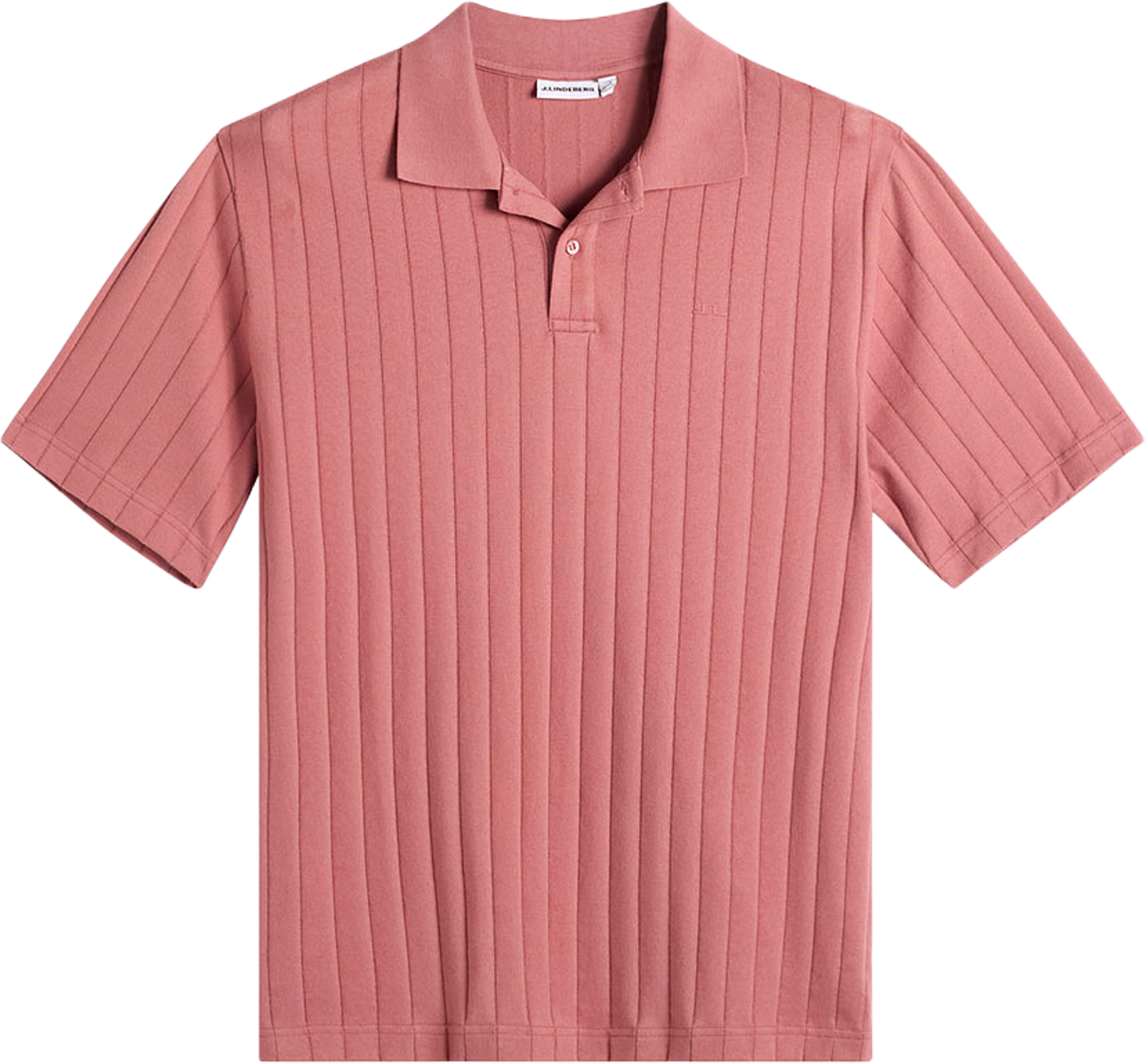 Simon Stripe Polo, från J.Lindeberg, i färgen Withered Rose. Klicka för att öppna bilden i stort format