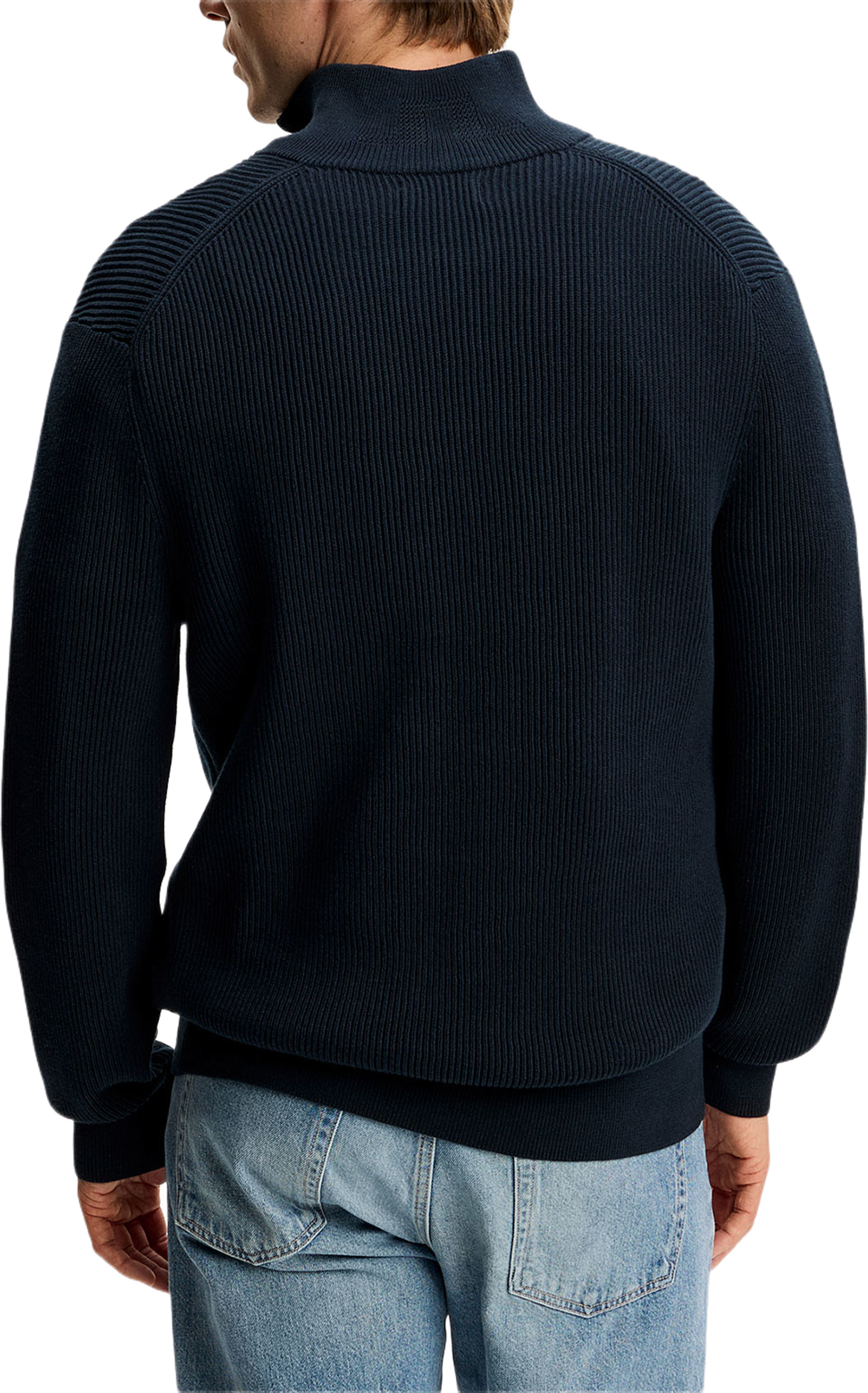 Alex Half Zip Knitted Sweater, från J.Lindeberg, i färgen Jl Navy. Klicka för att öppna bilden i stort format