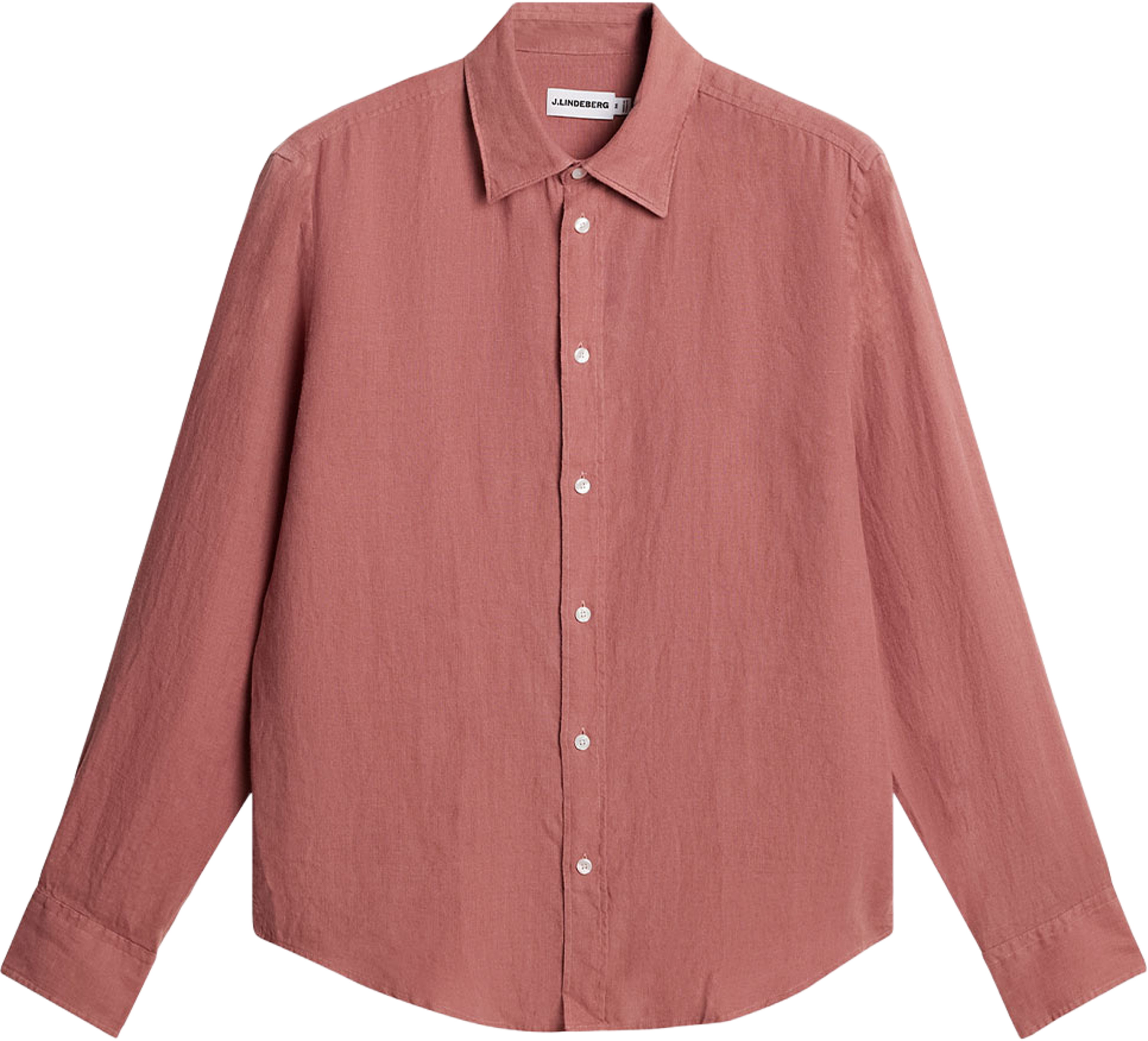 Zachary Clean Linen Shirt, från J.Lindeberg, i färgen Withered Rose. Klicka för att öppna bilden i stort format