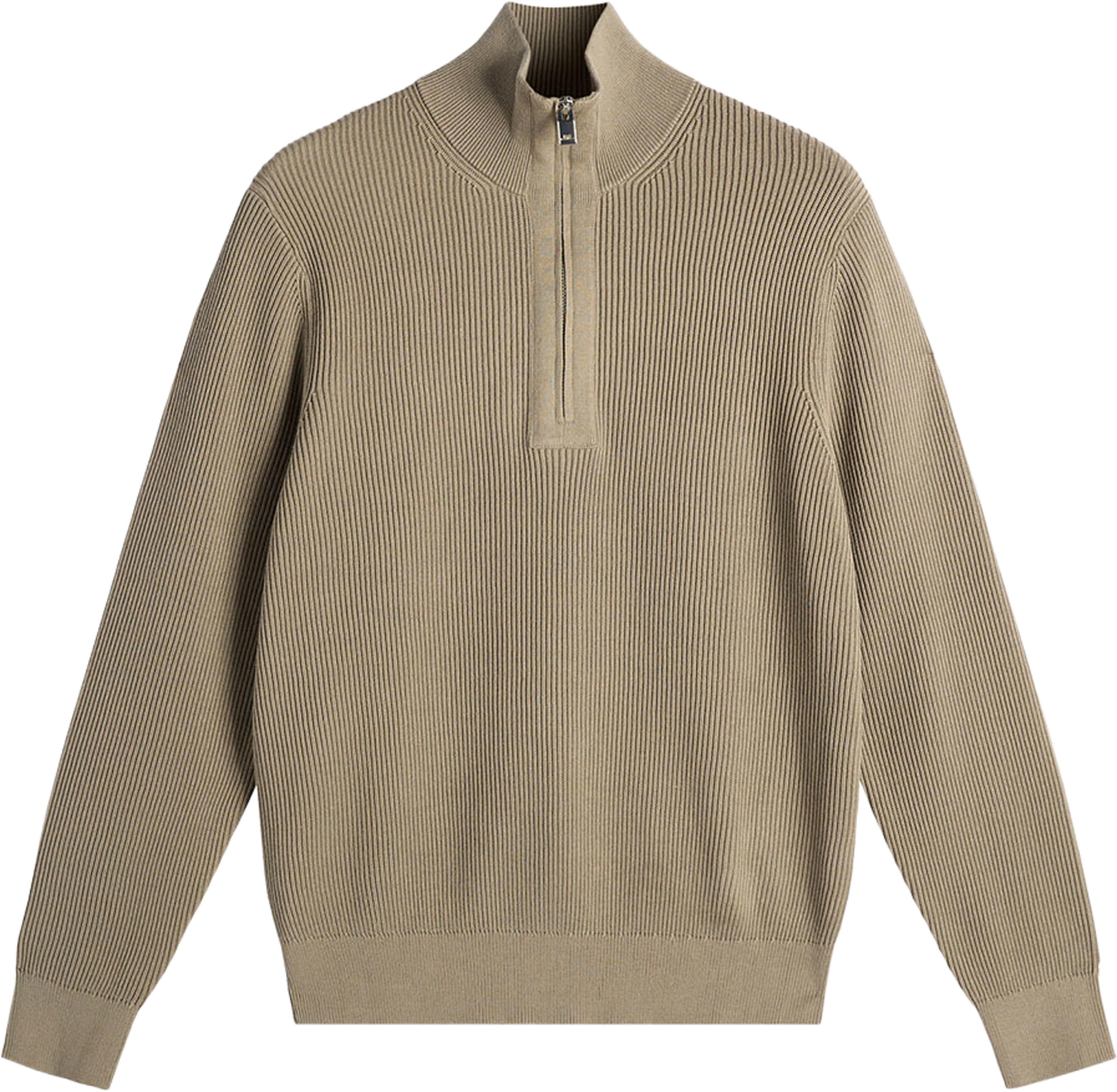 Alex Half Zip Knitted Sweater, från J.Lindeberg, i färgen Brindle. Klicka för att öppna bilden i stort format