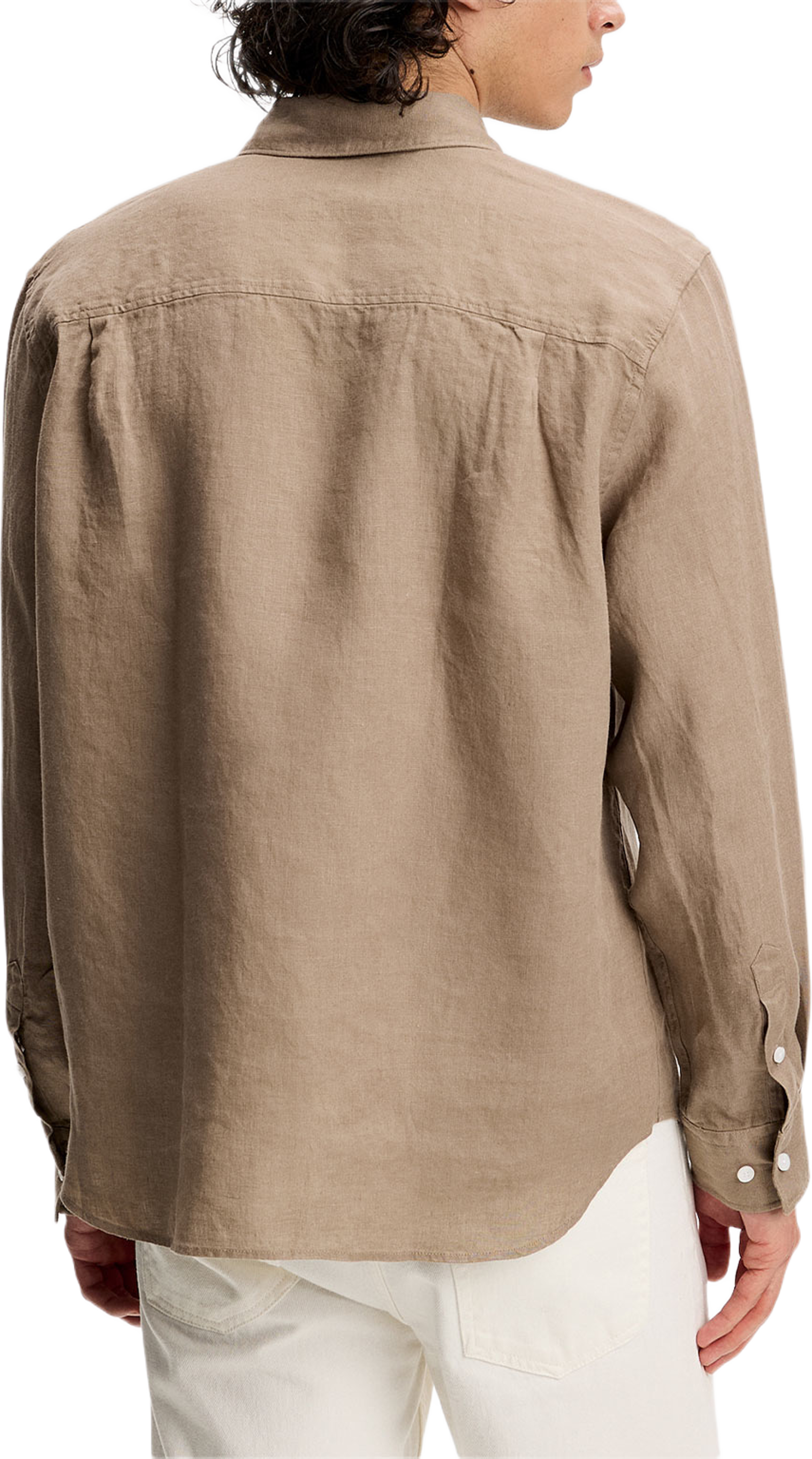 Zachary Clean Linen Shirt, från J.Lindeberg, i färgen Brindle. Klicka för att öppna bilden i stort format