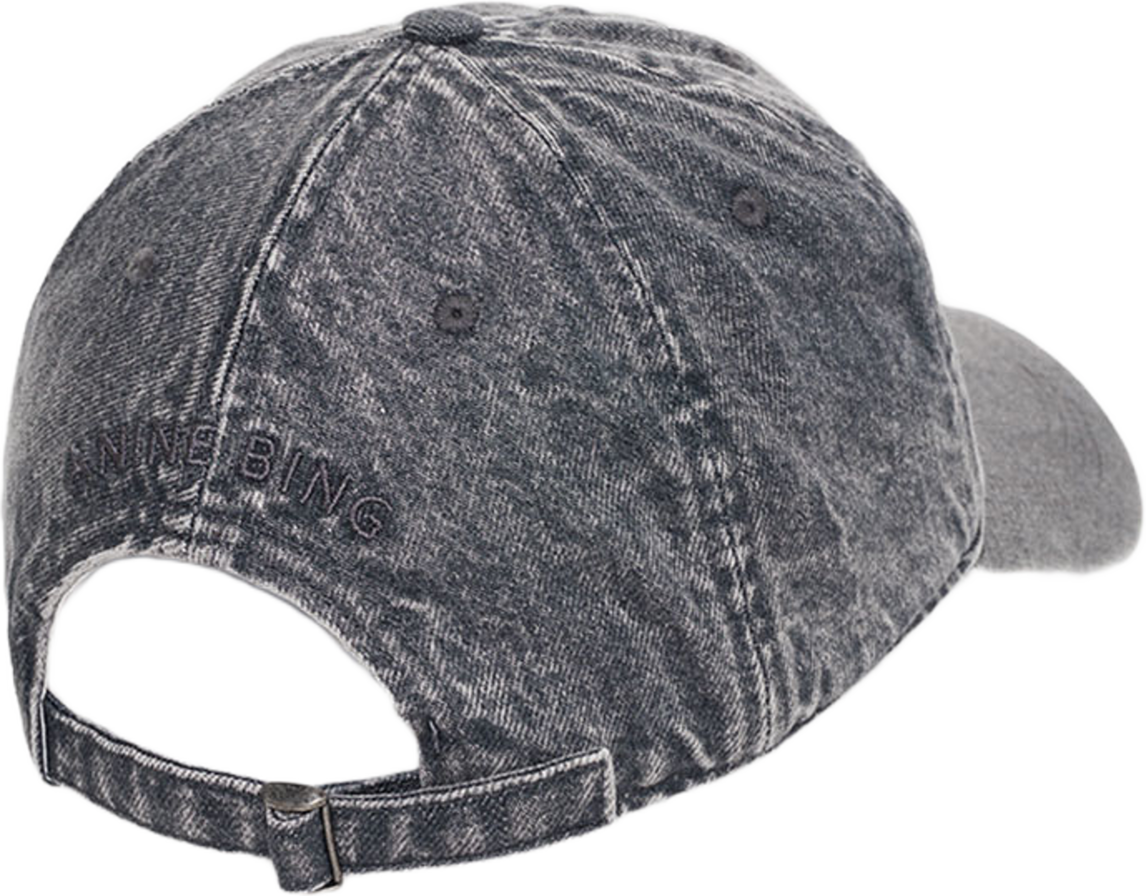 Jeremy Baseball Cap, från Anine Bing, i färgen Washed Grey. Klicka för att öppna bilden i stort format