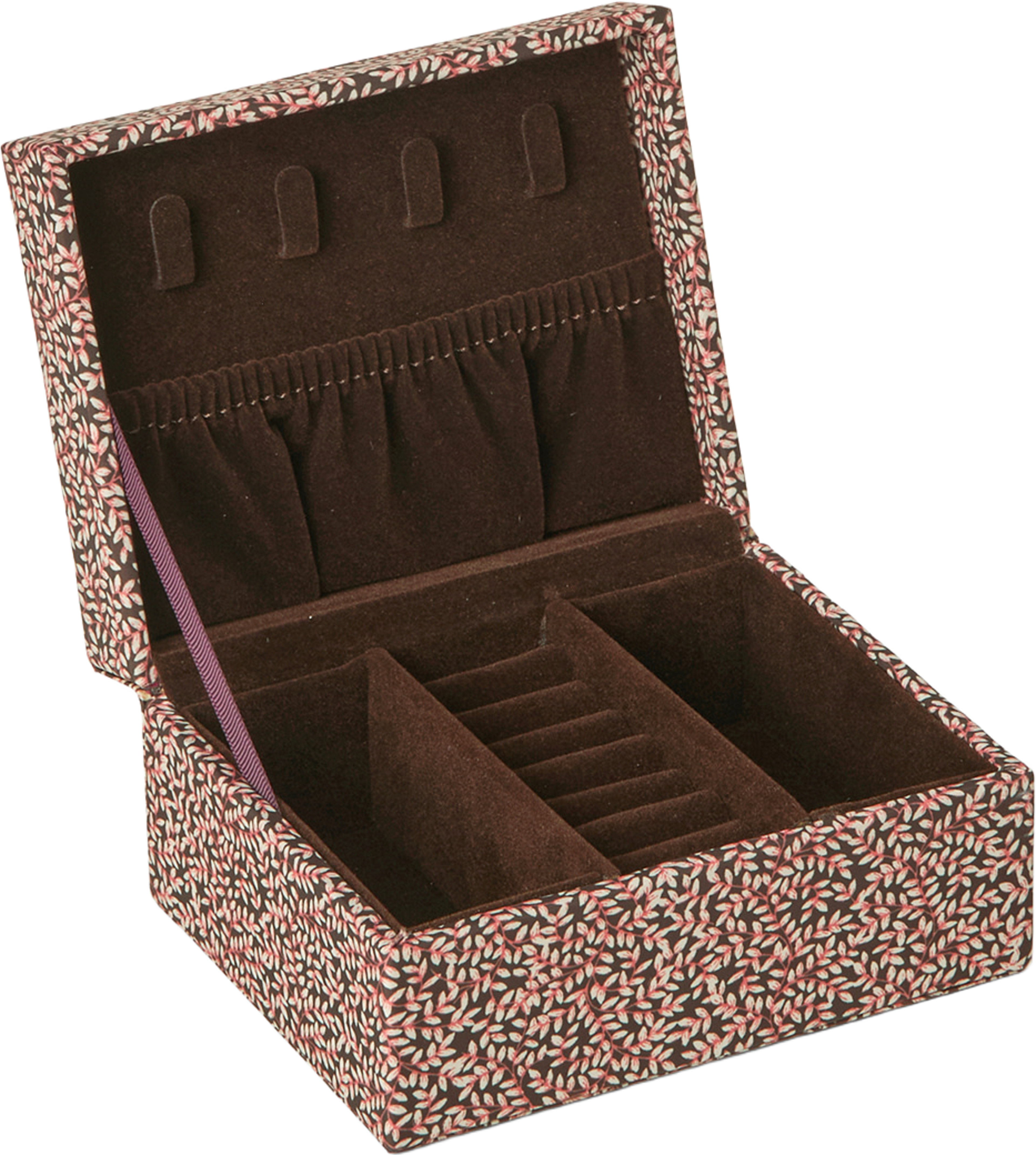 Print Jewelry Case Small, från DAY ET, i färgen Coffee Bean. Klicka för att öppna bilden i stort format