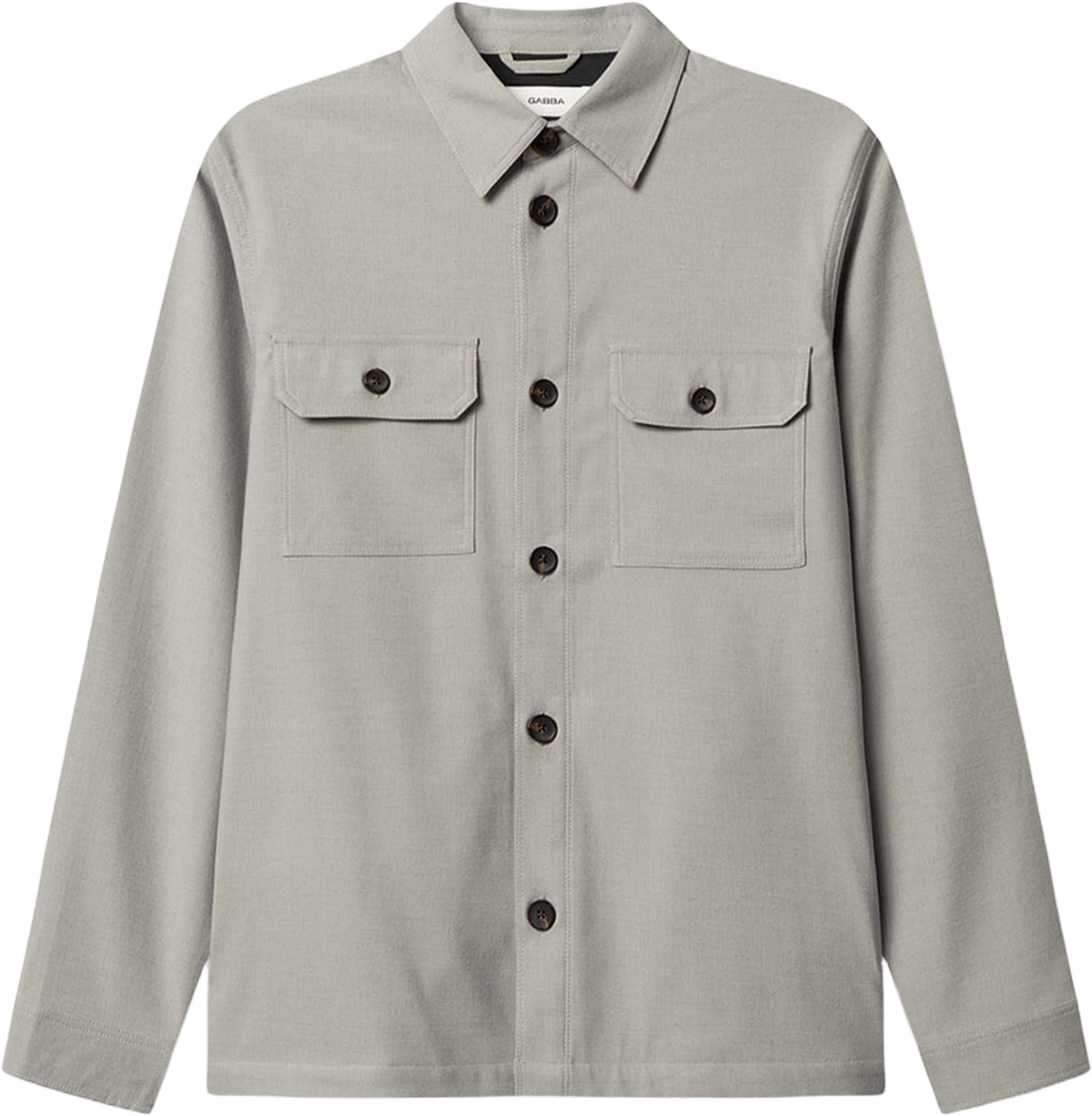 Togger Base Deme LS Overshirt, från GABBA, i färgen Mineral Gray. Klicka för att öppna bilden i stort format