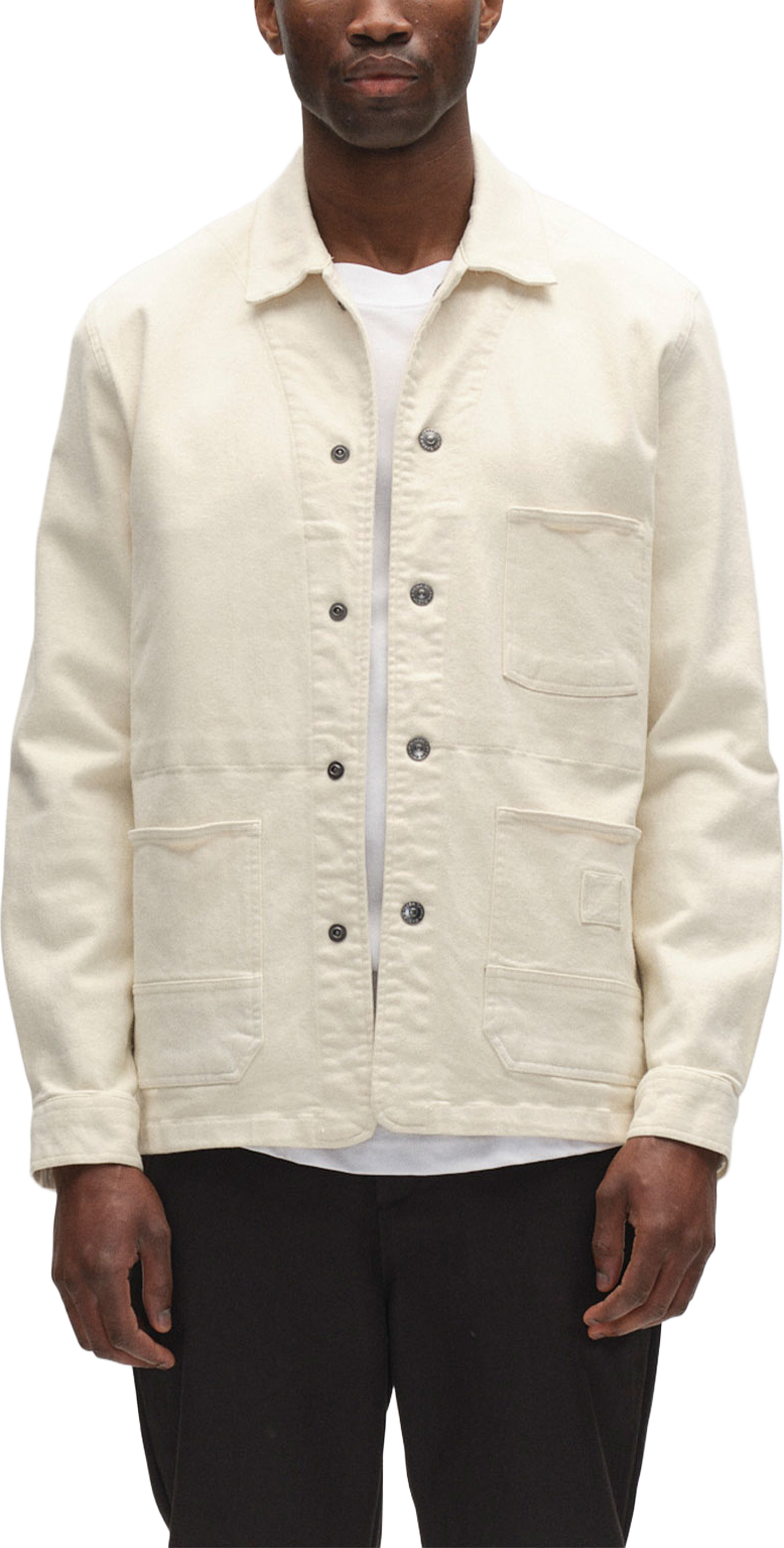 beta Twill Overshirt, från GABBA, i färgen Ecru. Klicka för att öppna bilden i stort format