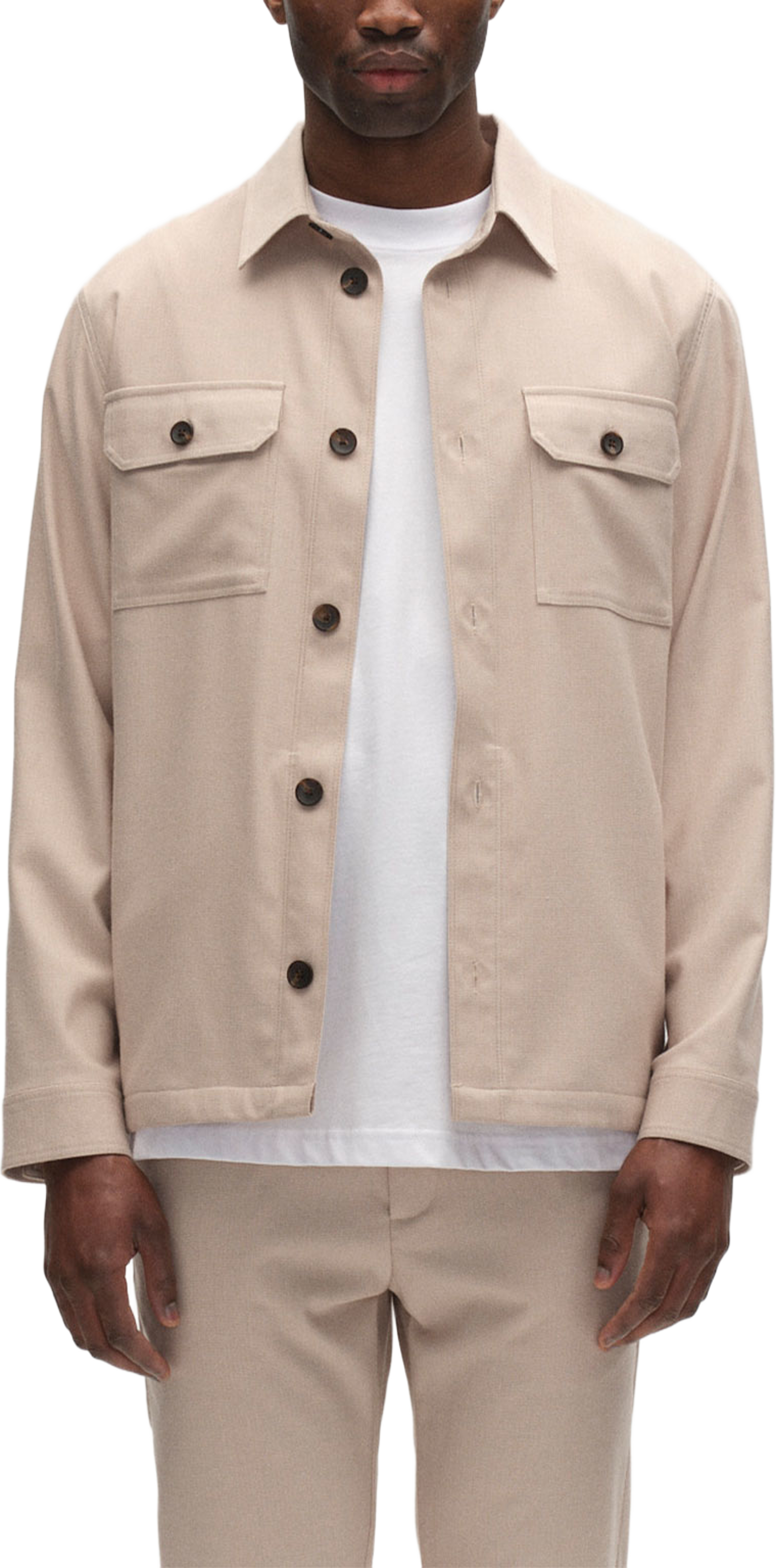 Togger Base Deme LS Overshirt, från GABBA, i färgen Birch. Klicka för att öppna bilden i stort format