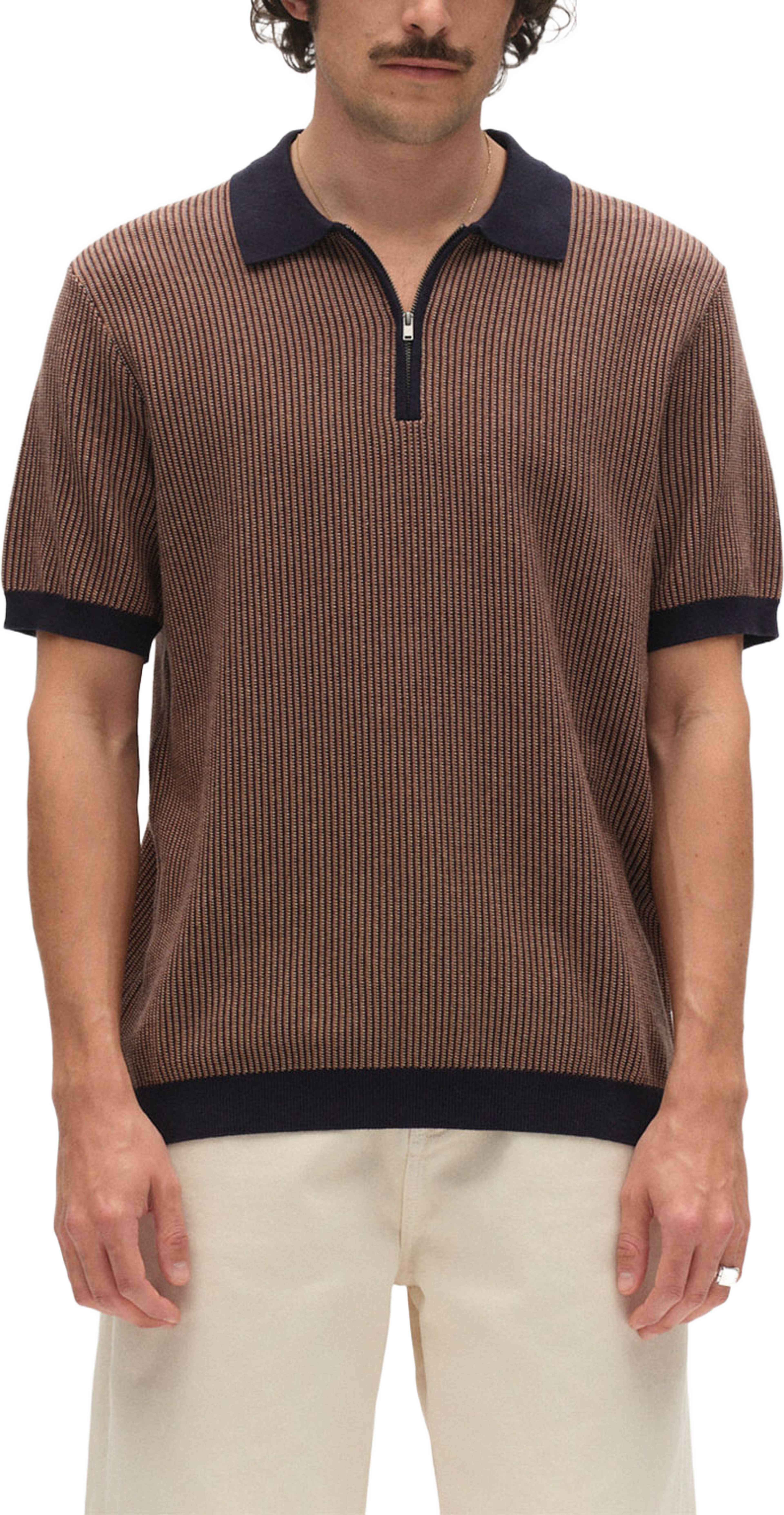 Oswald Retro SS Knit, från GABBA, i färgen Navy. Klicka för att öppna bilden i stort format