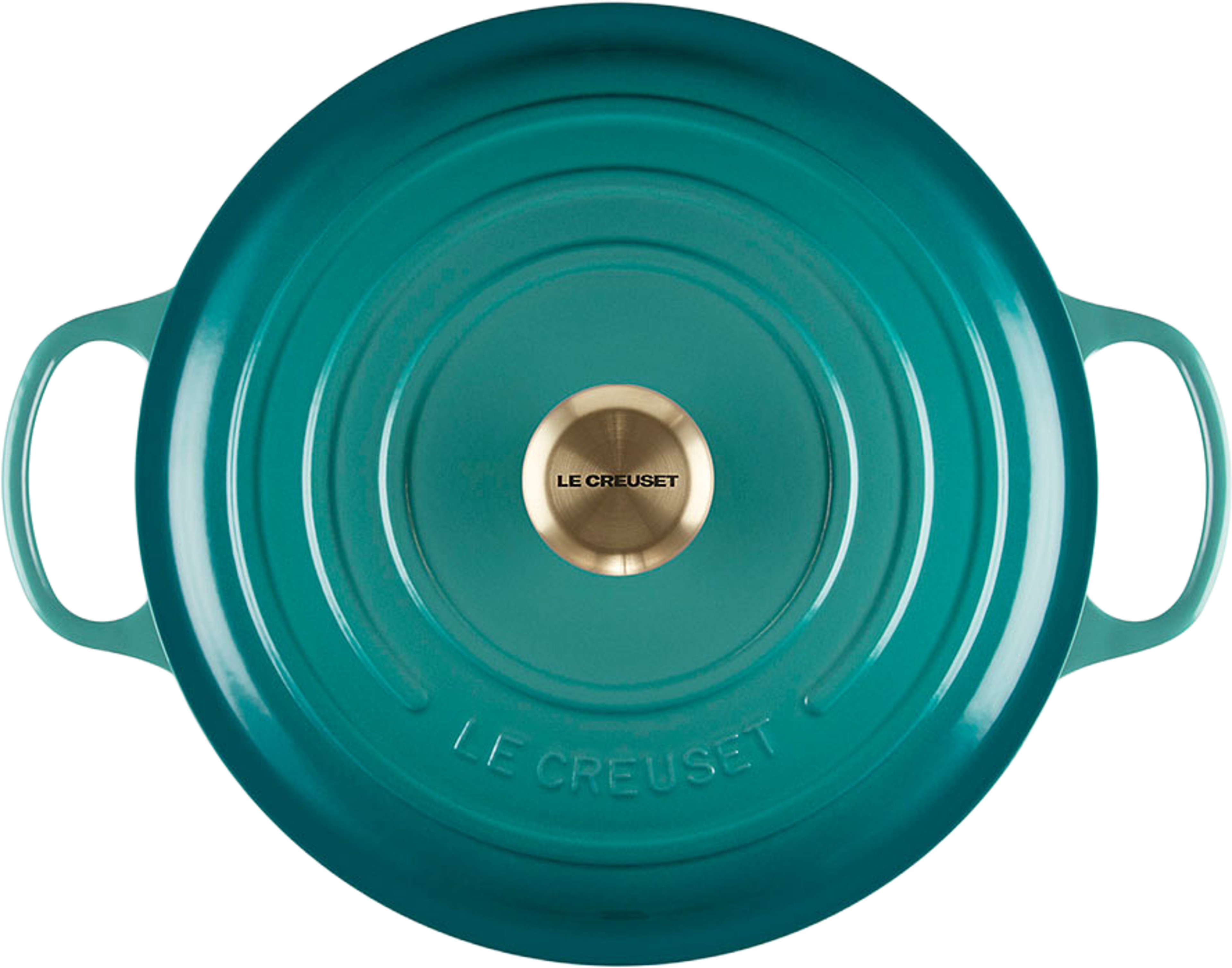 Le Creuset Signature gjutjärn rund gryta 28cm Bleu Riviera, från Le Creuset, i färgen Bleu Riviera. Klicka för att öppna bilden i stort format